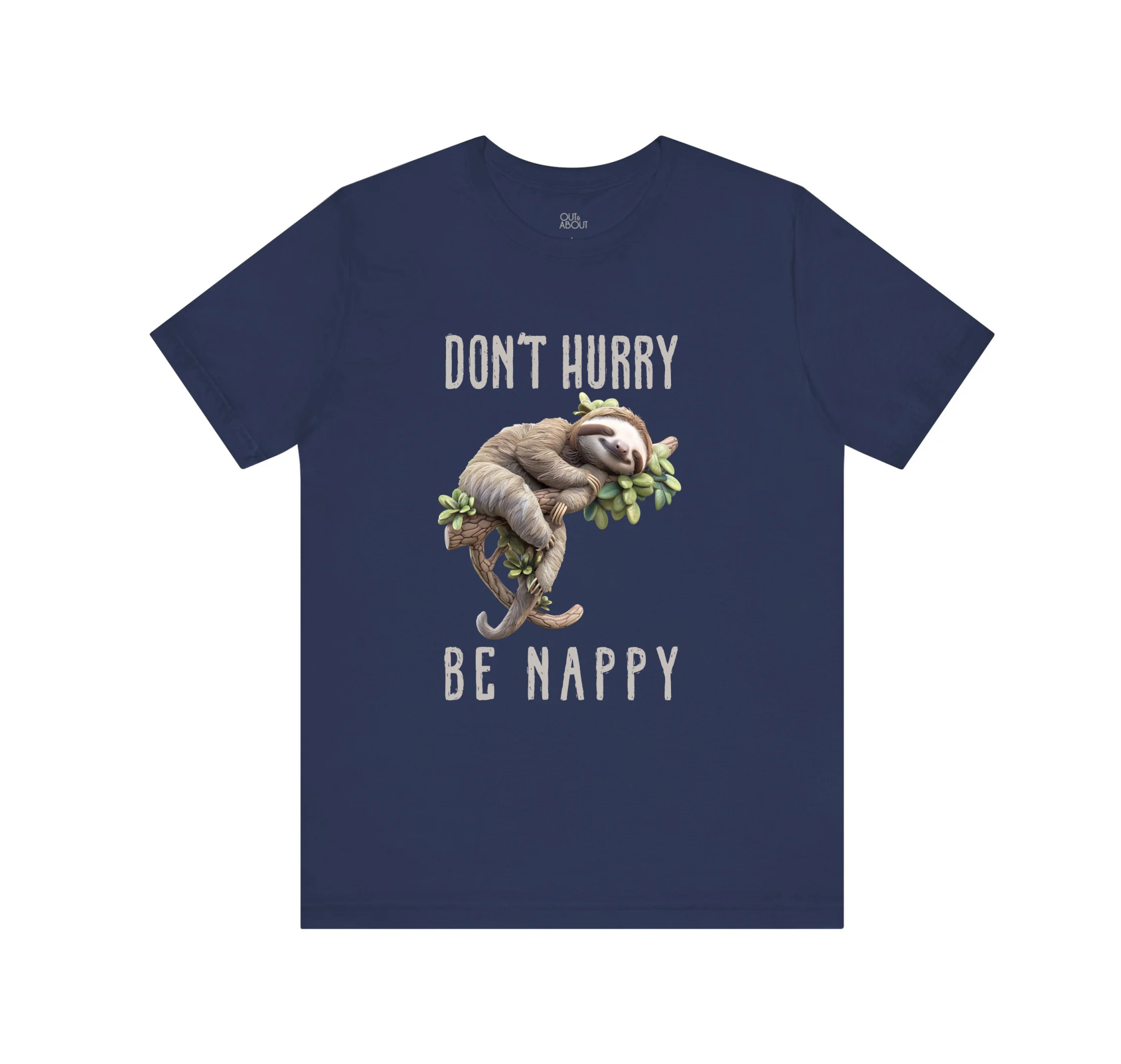 בייסיק טי Dont Hurry Be Nappy - 2XL, כחול נייבי