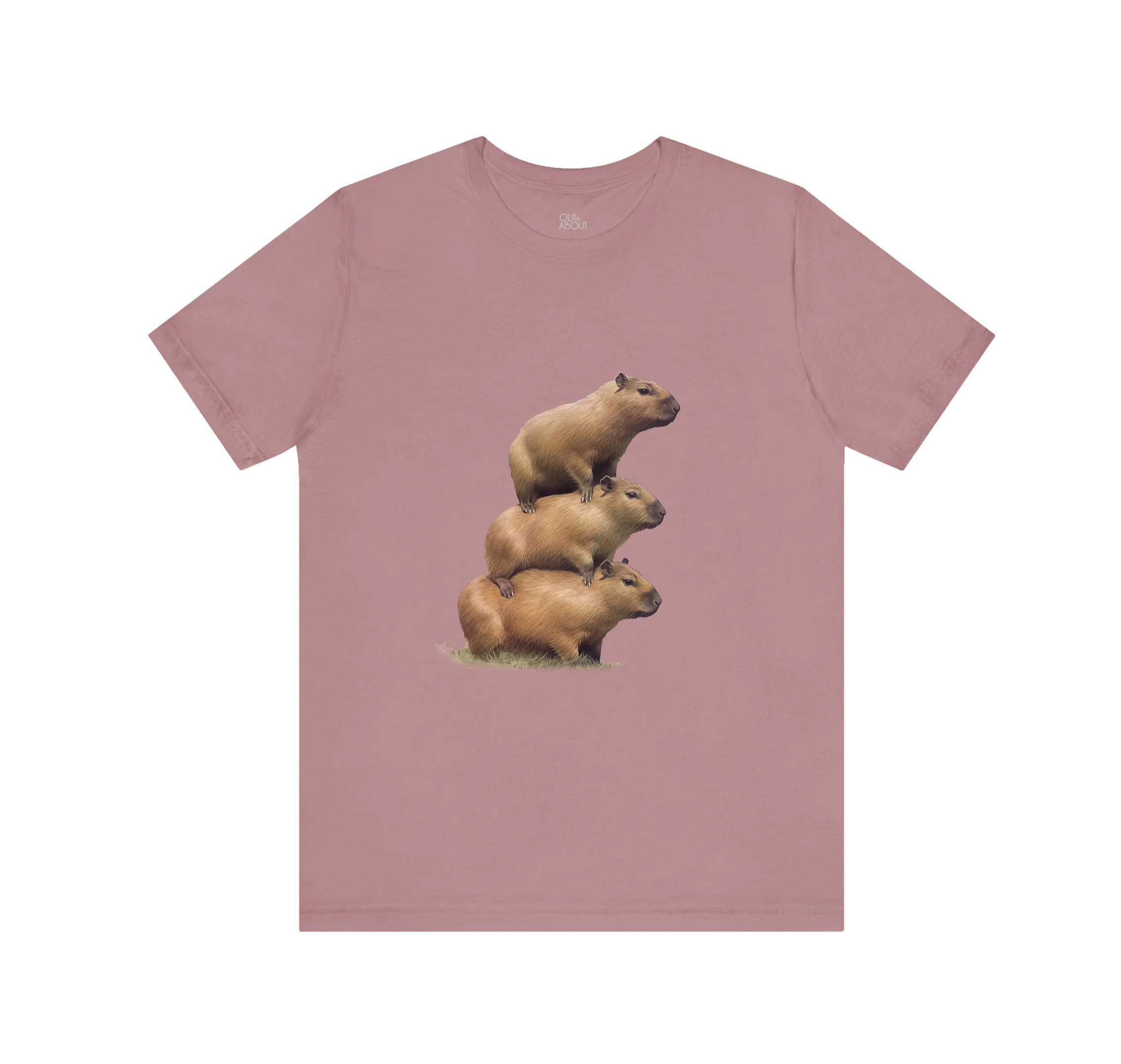 בייסיק טי ערמת קפיברה - ורוד עתיק, M