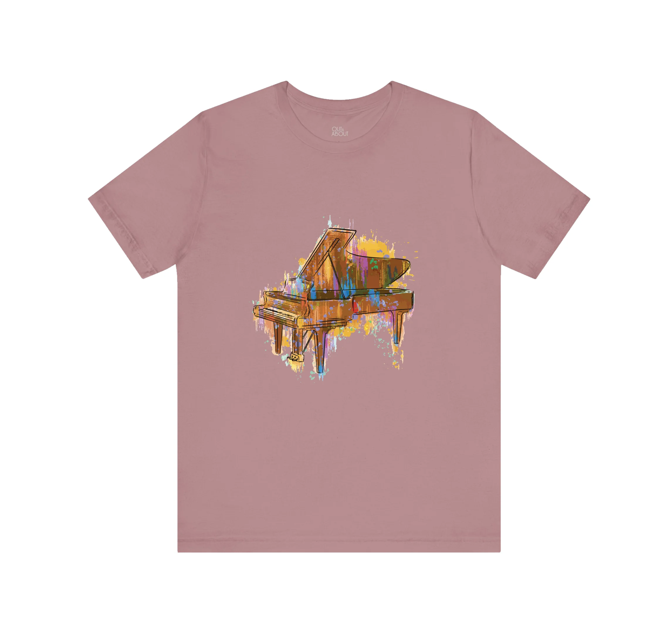 חולצה פסנתר מופשט בצבע חולצה פסנתר מופשט בצבע