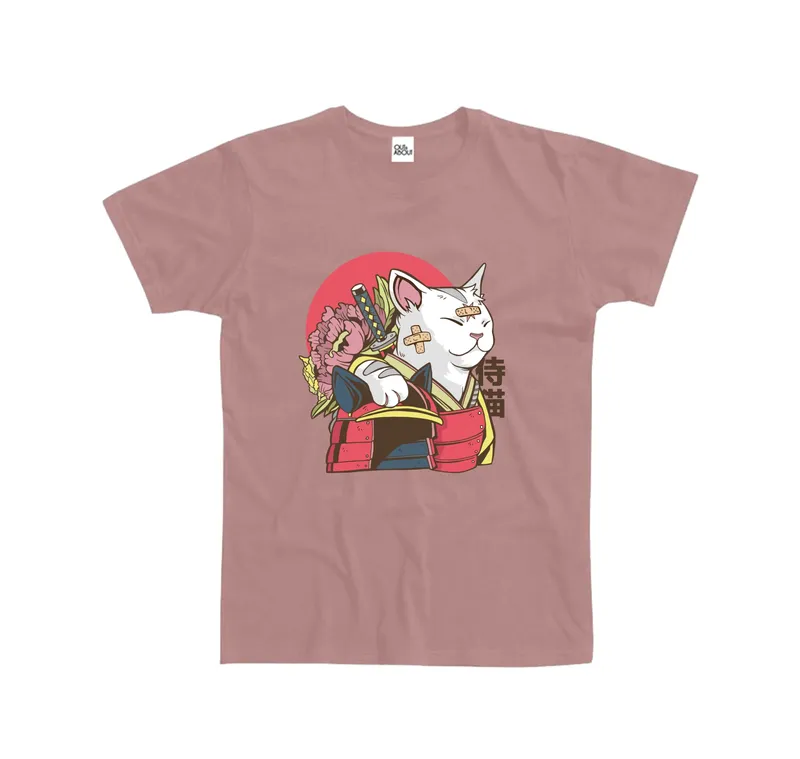 Basic Samurai Cat T-Shirt