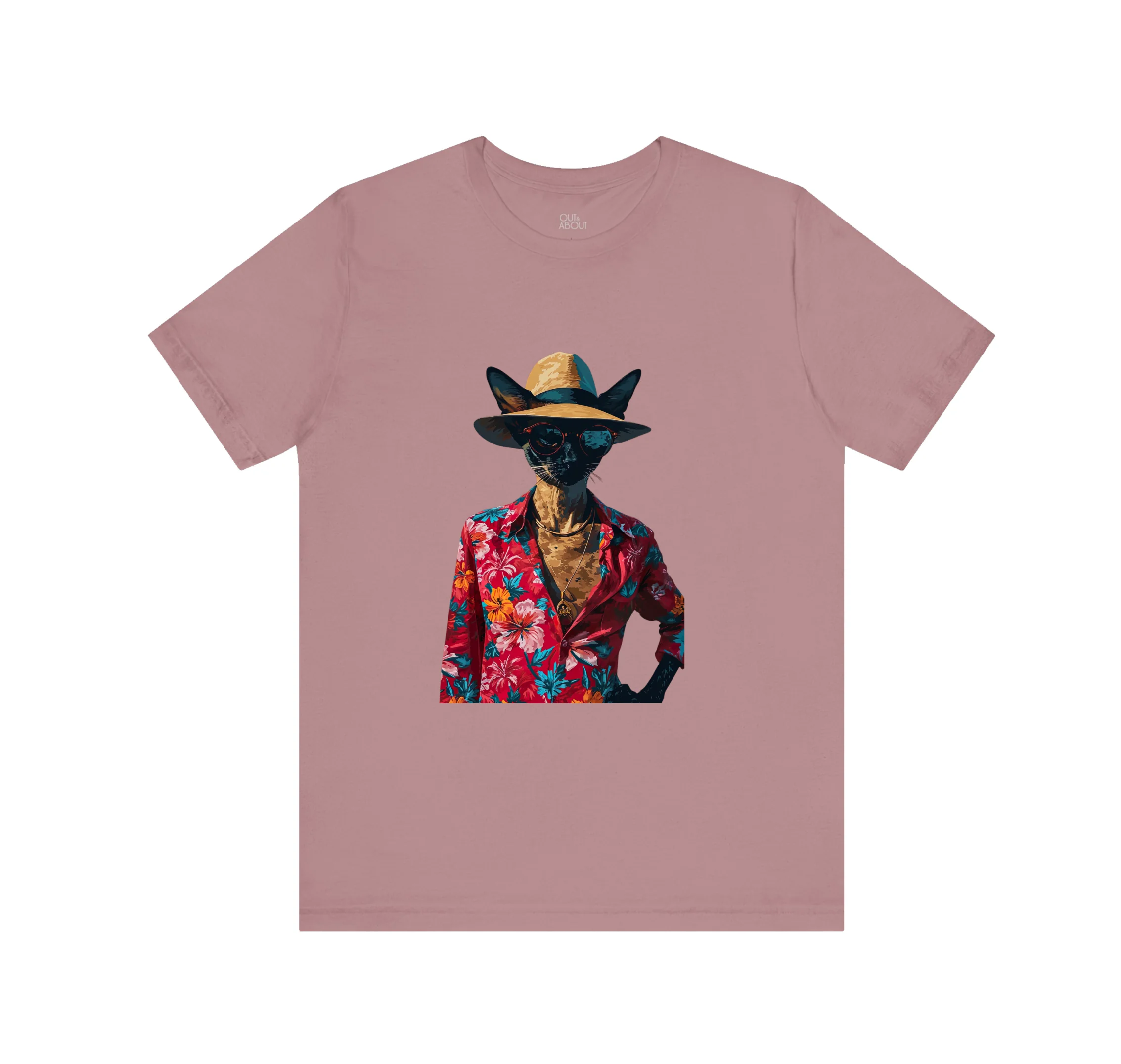 בייסיק טי hipster cat בייסיק טי hipster cat