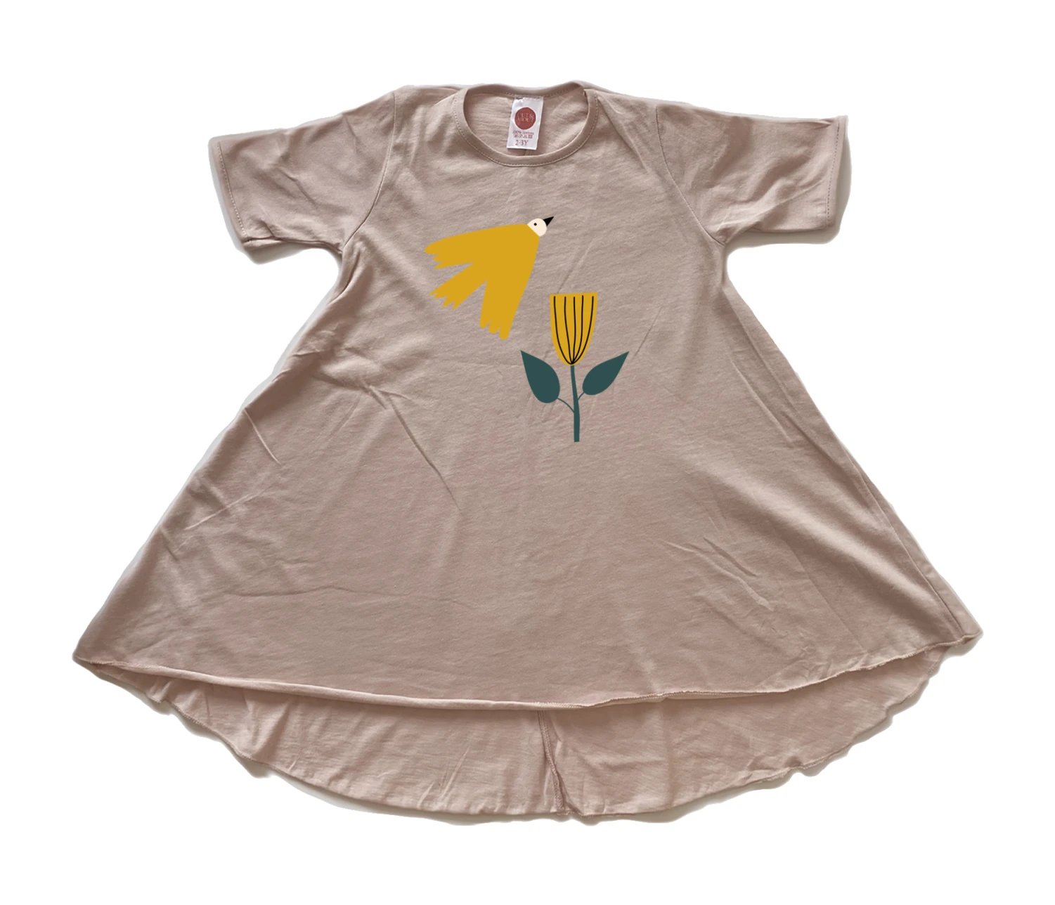 שמלה ציפור ופרח שמלה ציפור ופרח