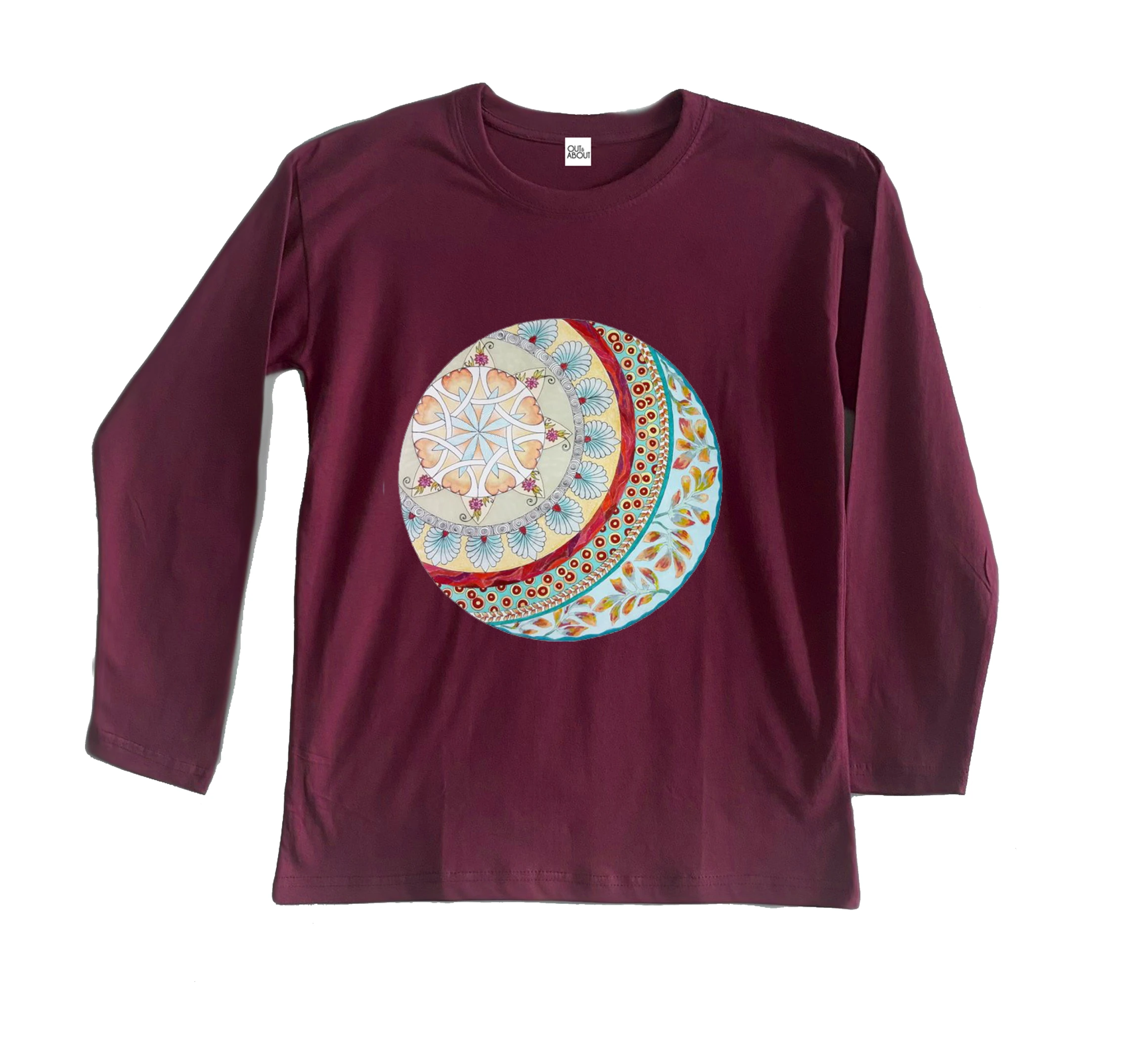 חולצה ארוכה מנדלה עגולה חולצה ארוכה מנדלה עגולה