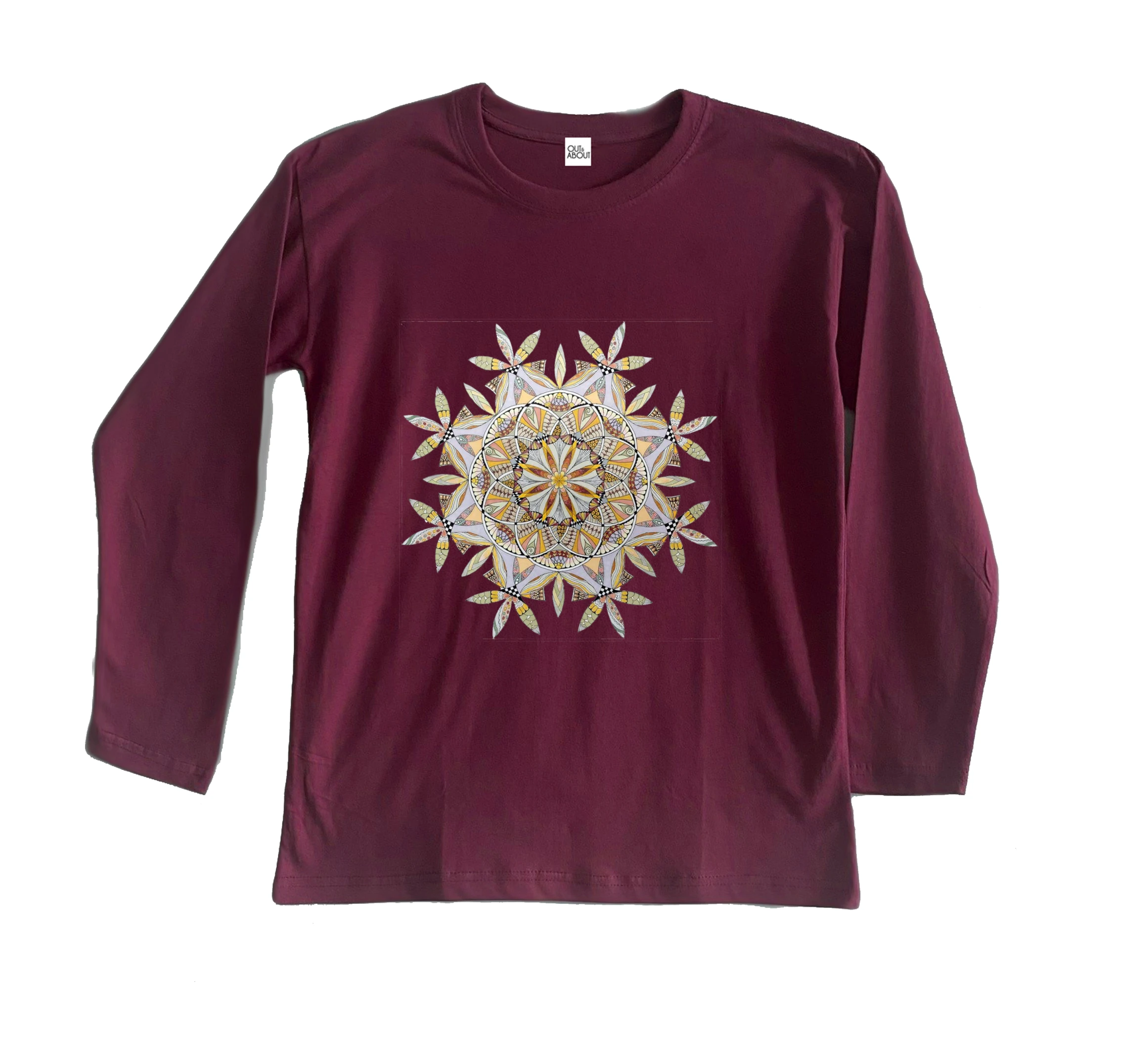 חולצה ארוכה מנדלת מרווה חולצה ארוכה מנדלת מרווה