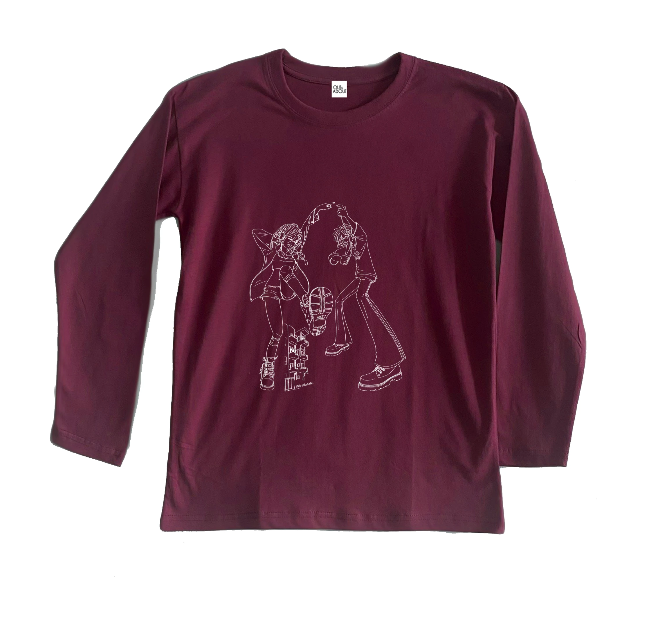 חולצה ארוכה מסיבת אוזניות חולצה ארוכה מסיבת אוזניות