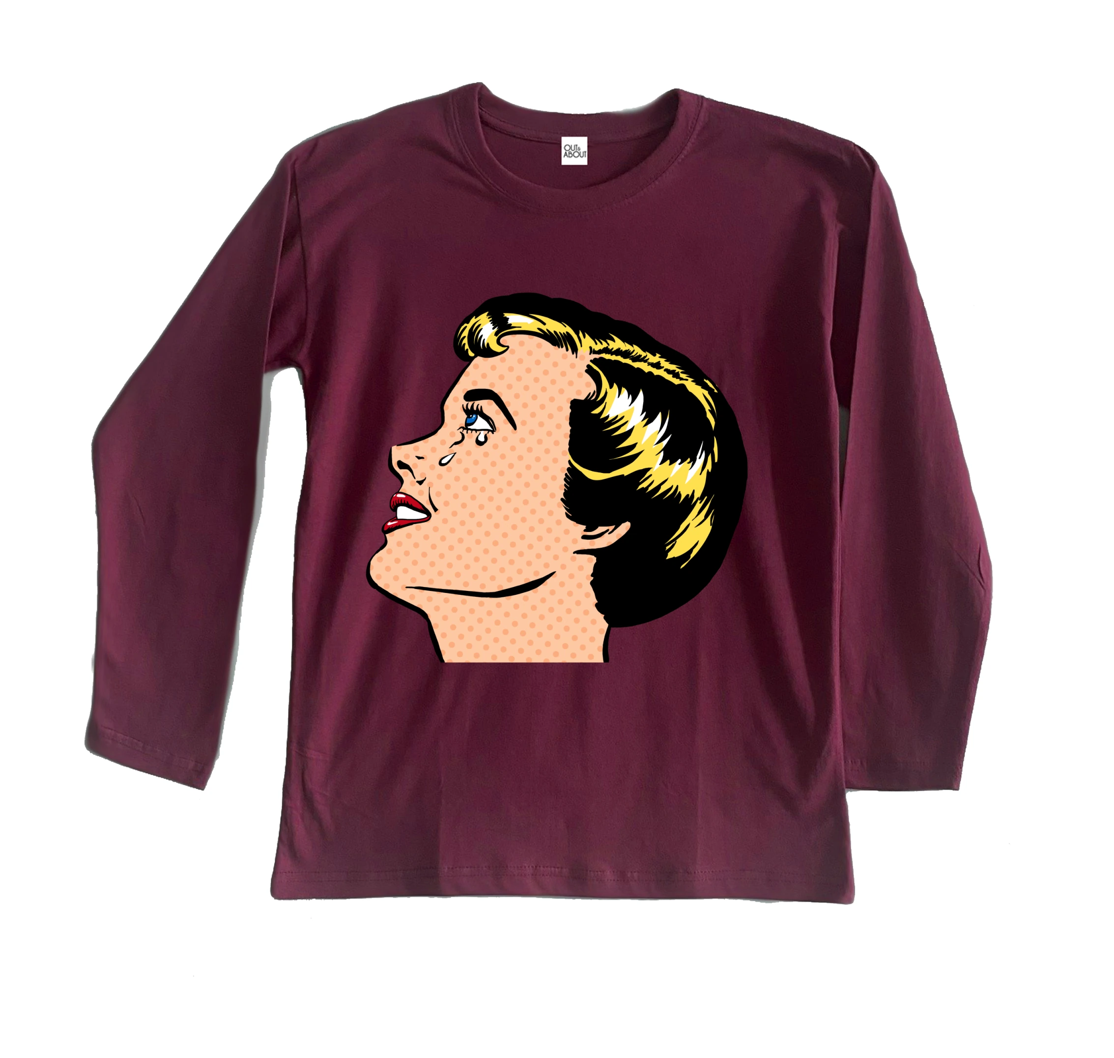 חולצה ארוכה פופ ארט 2 חולצה ארוכה פופ ארט 2