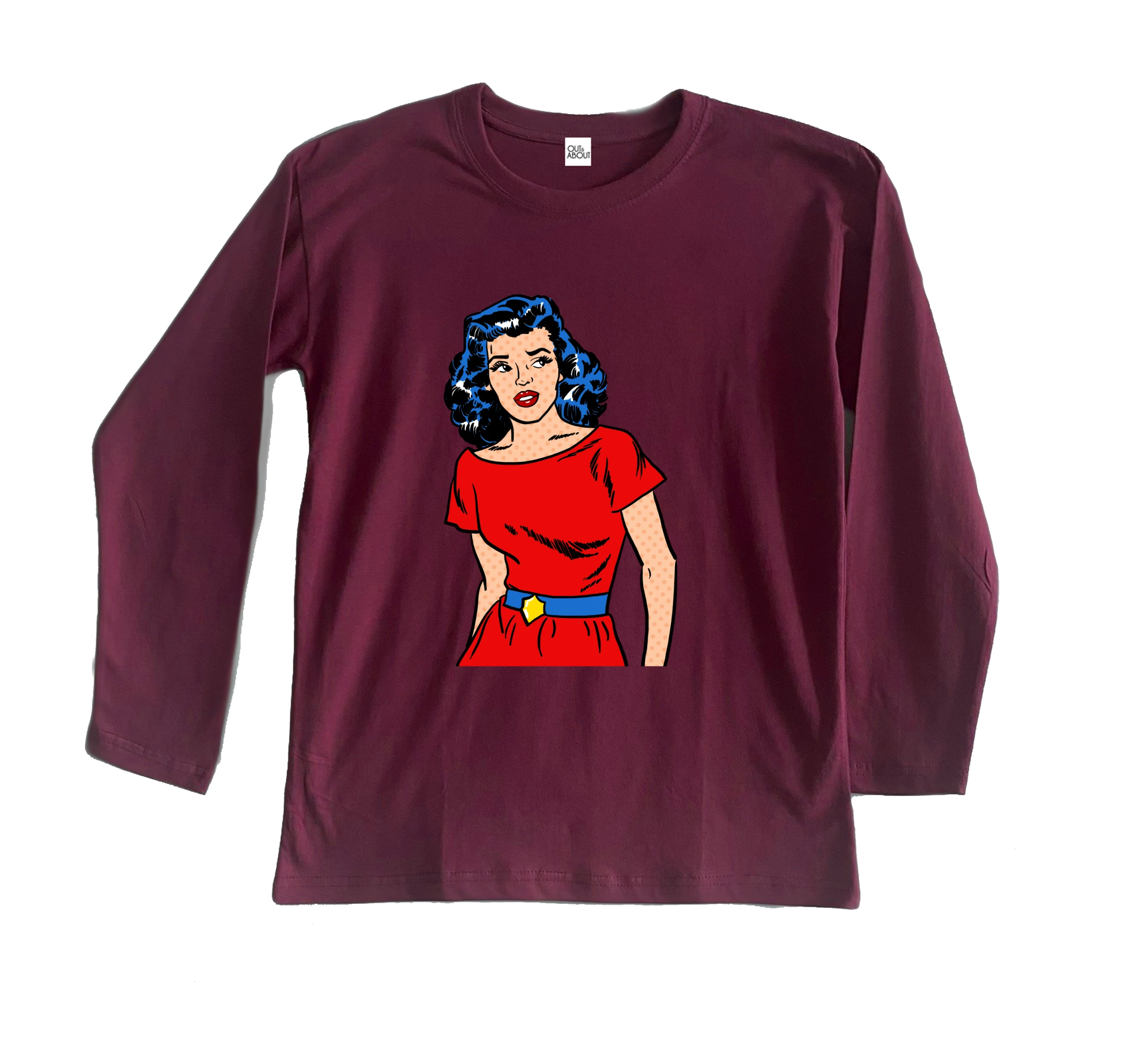 חולצה ארוכה פופ ארט 4 חולצה ארוכה פופ ארט 4