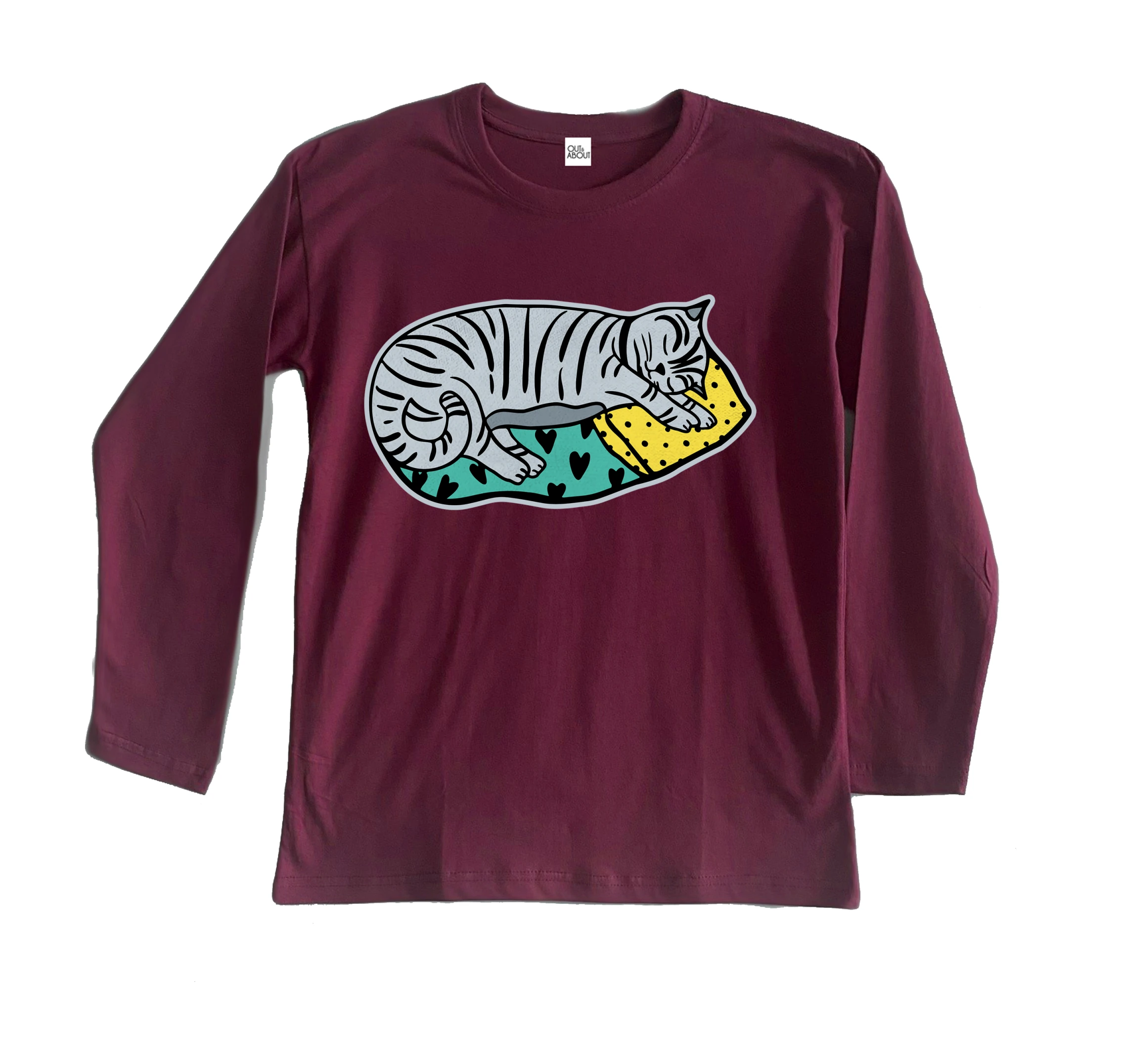 חולצה ארוכה sleepy cat 1 חולצה ארוכה sleepy cat 1