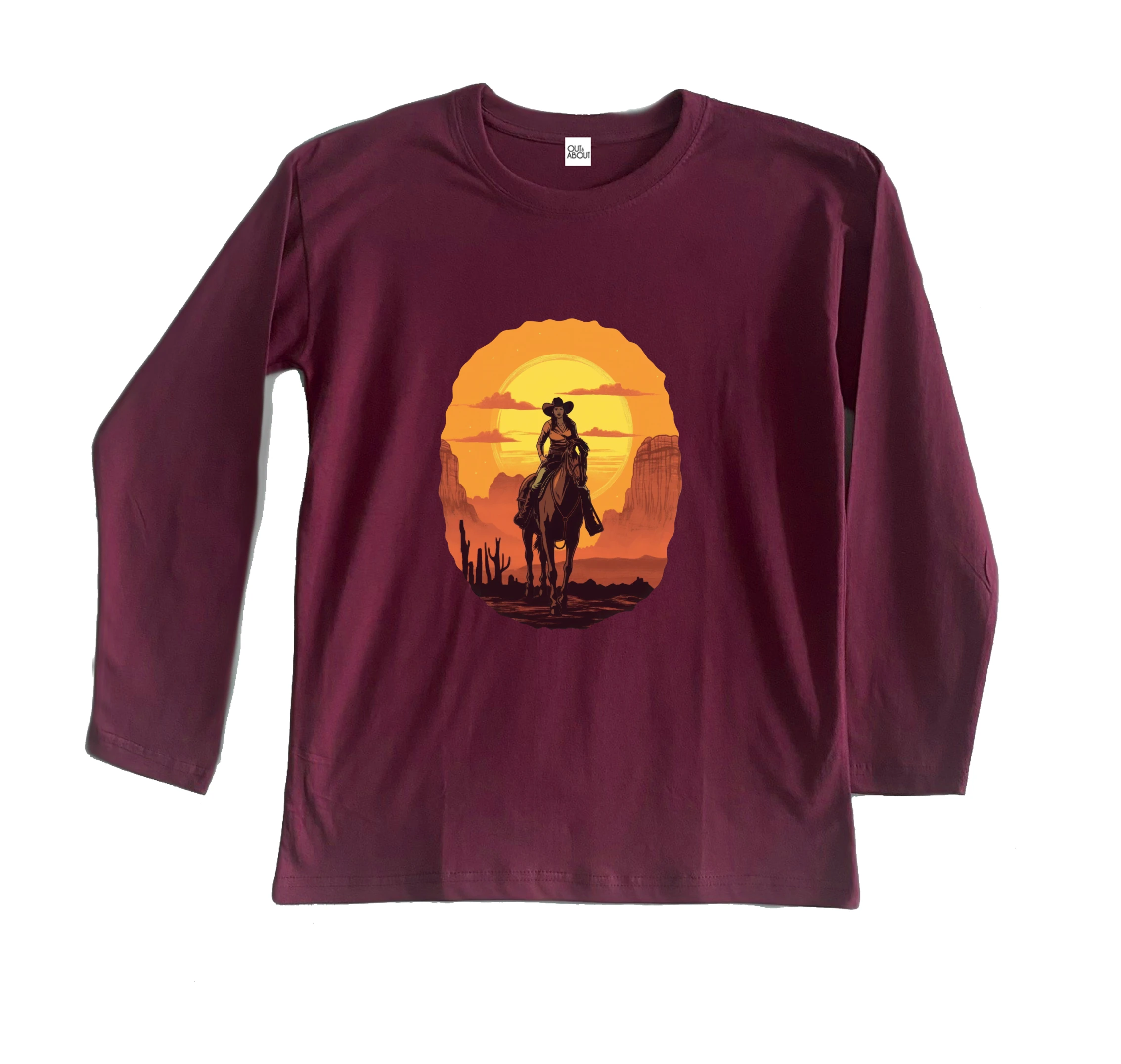 חולצה ארוכה Cowgirl Horse