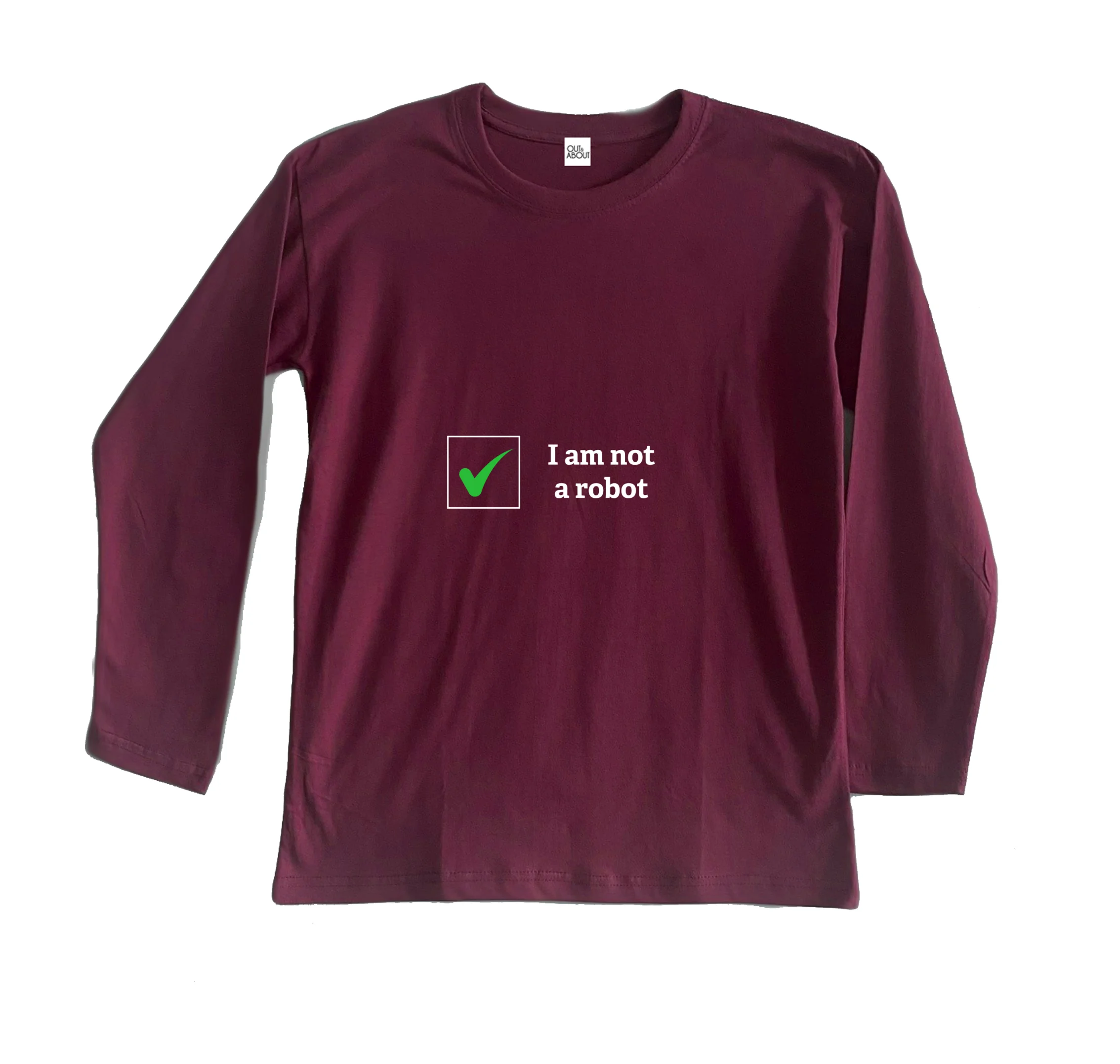 חולצה ארוכה I am not a robot חולצה ארוכה I am not a robot