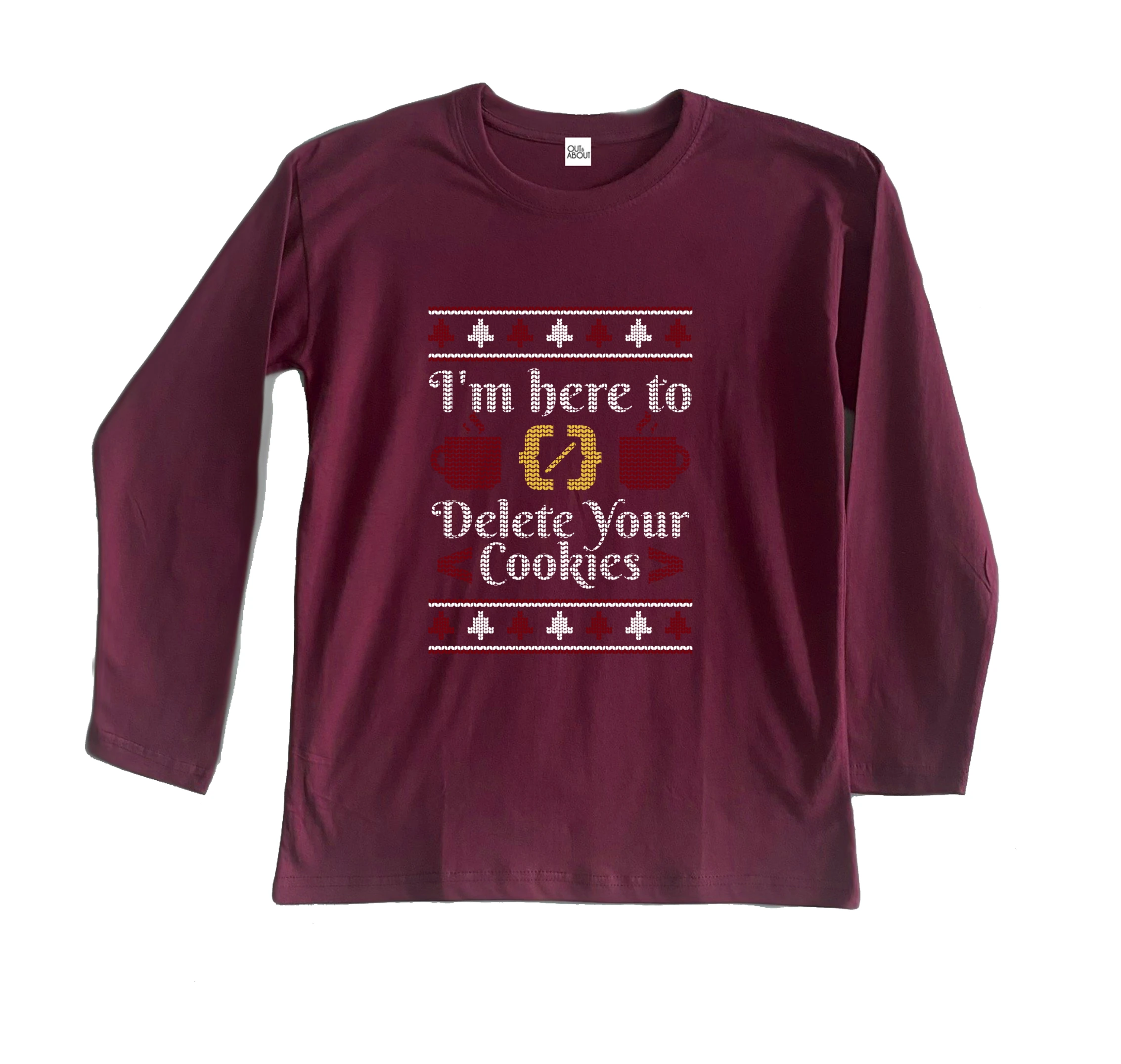 חולצה ארוכה מוחק עוגיות