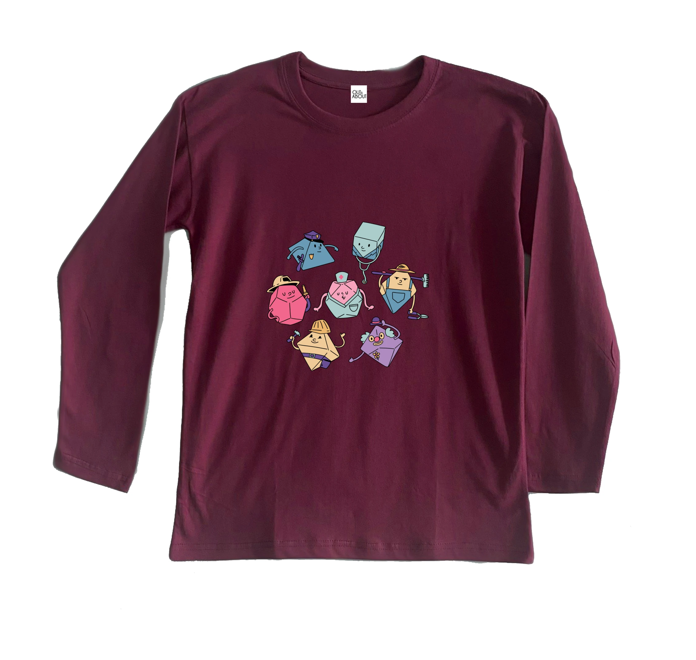 חולצה ארוכה DND dice rolling