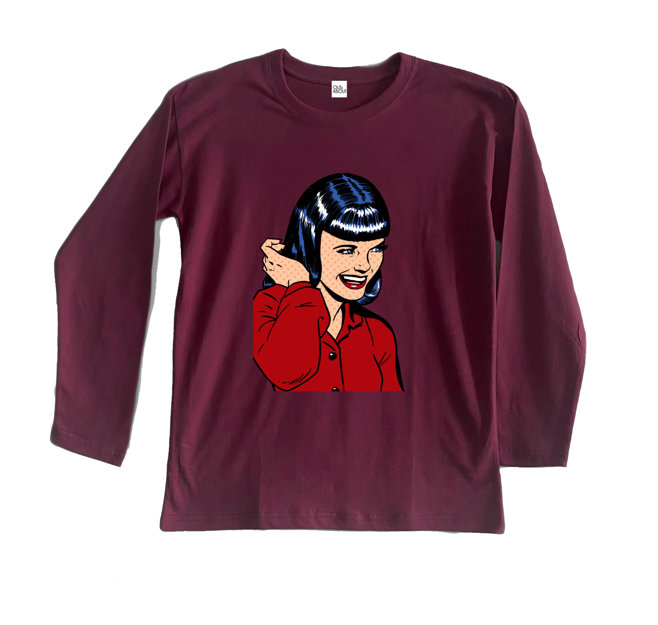 חולצה ארוכה פופ ארט 18 חולצה ארוכה פופ ארט 18