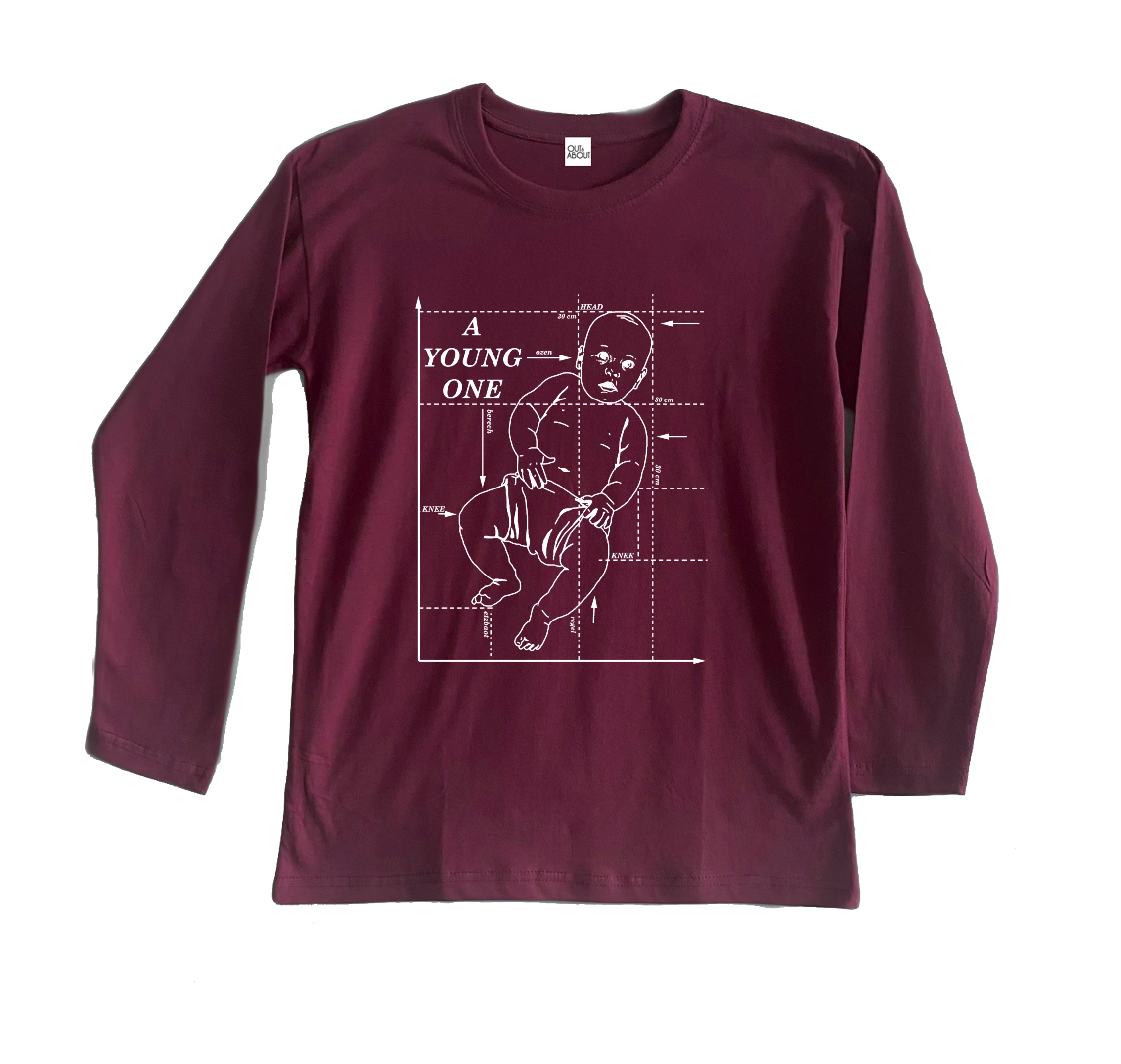 חולצה ארוכה diagrama חולצה ארוכה diagrama