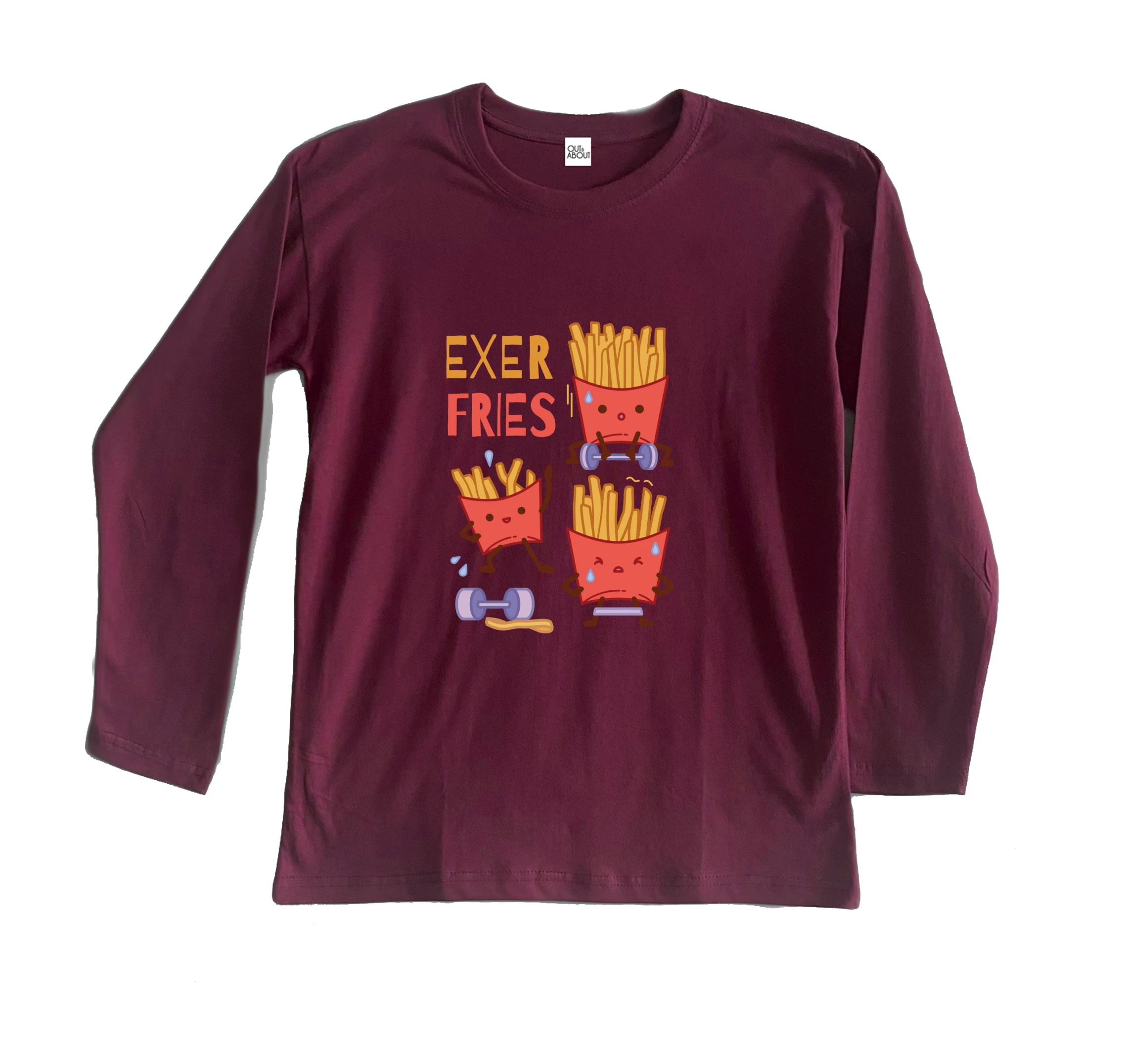 חולצה ארוכה צ'יפס מתעמל חולצה ארוכה צ'יפס מתעמל