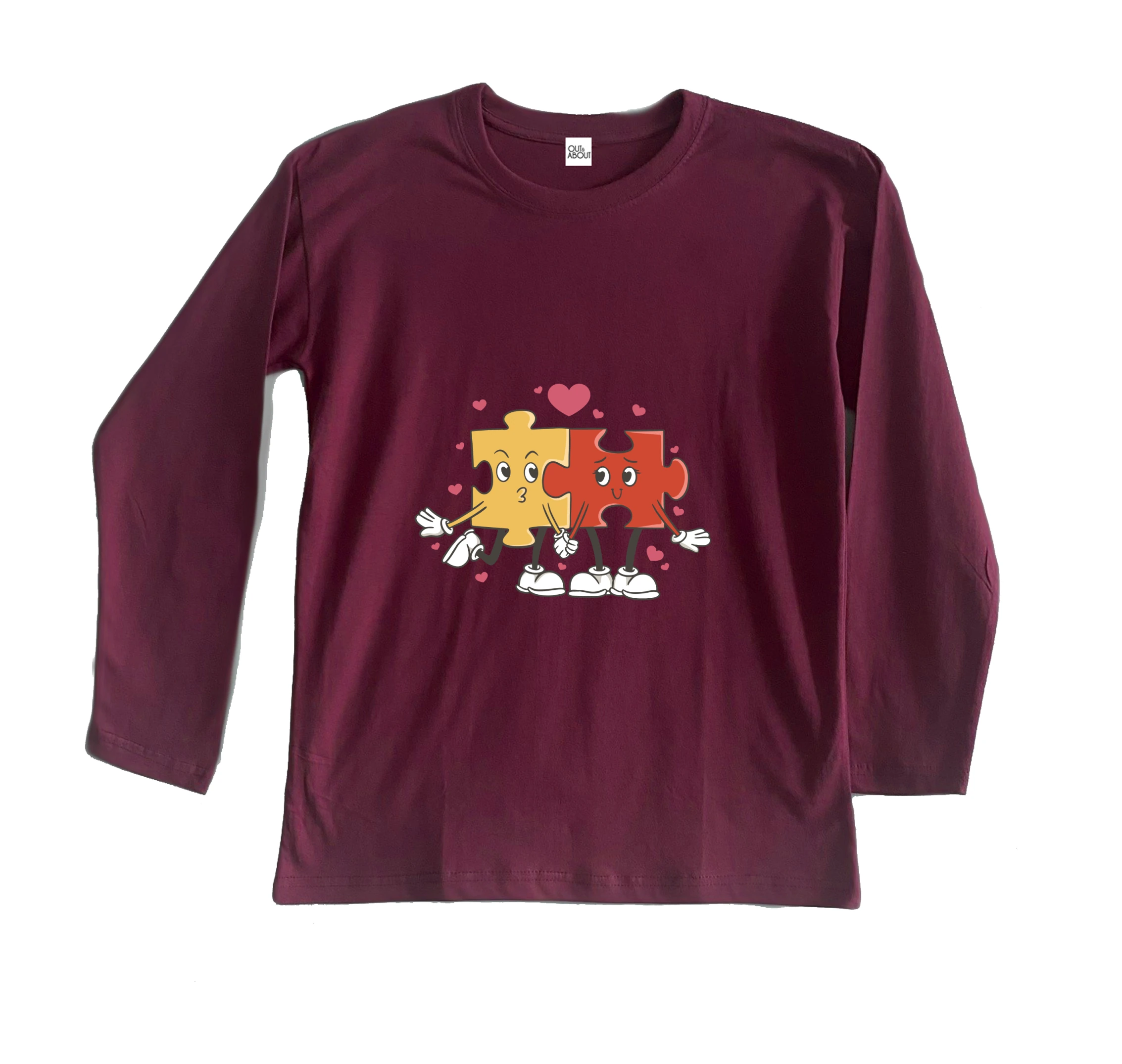 חולצה ארוכה משלים כמו פאזל חולצה ארוכה משלים כמו פאזל