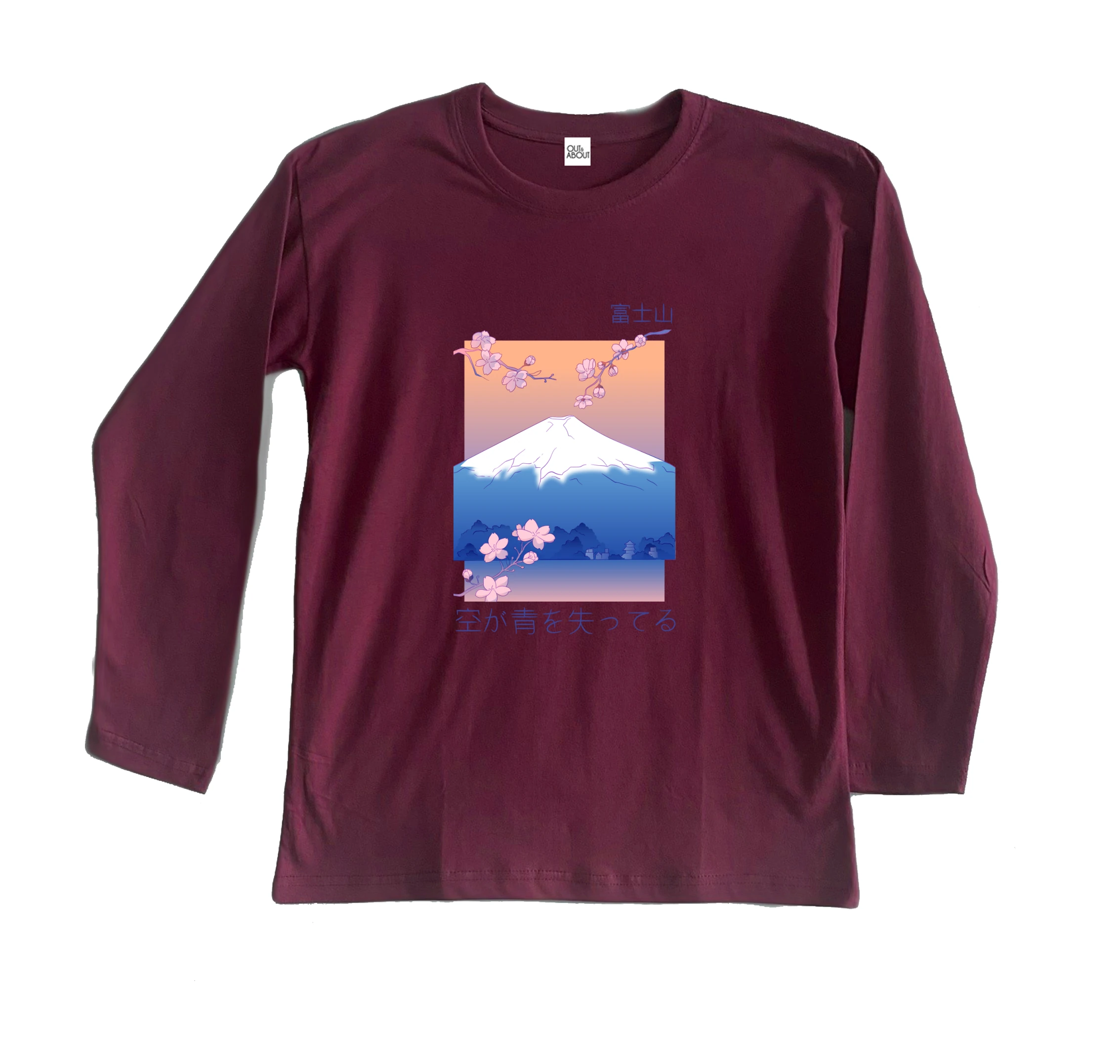 חולצה ארוכה הר יפני חולצה ארוכה הר יפני