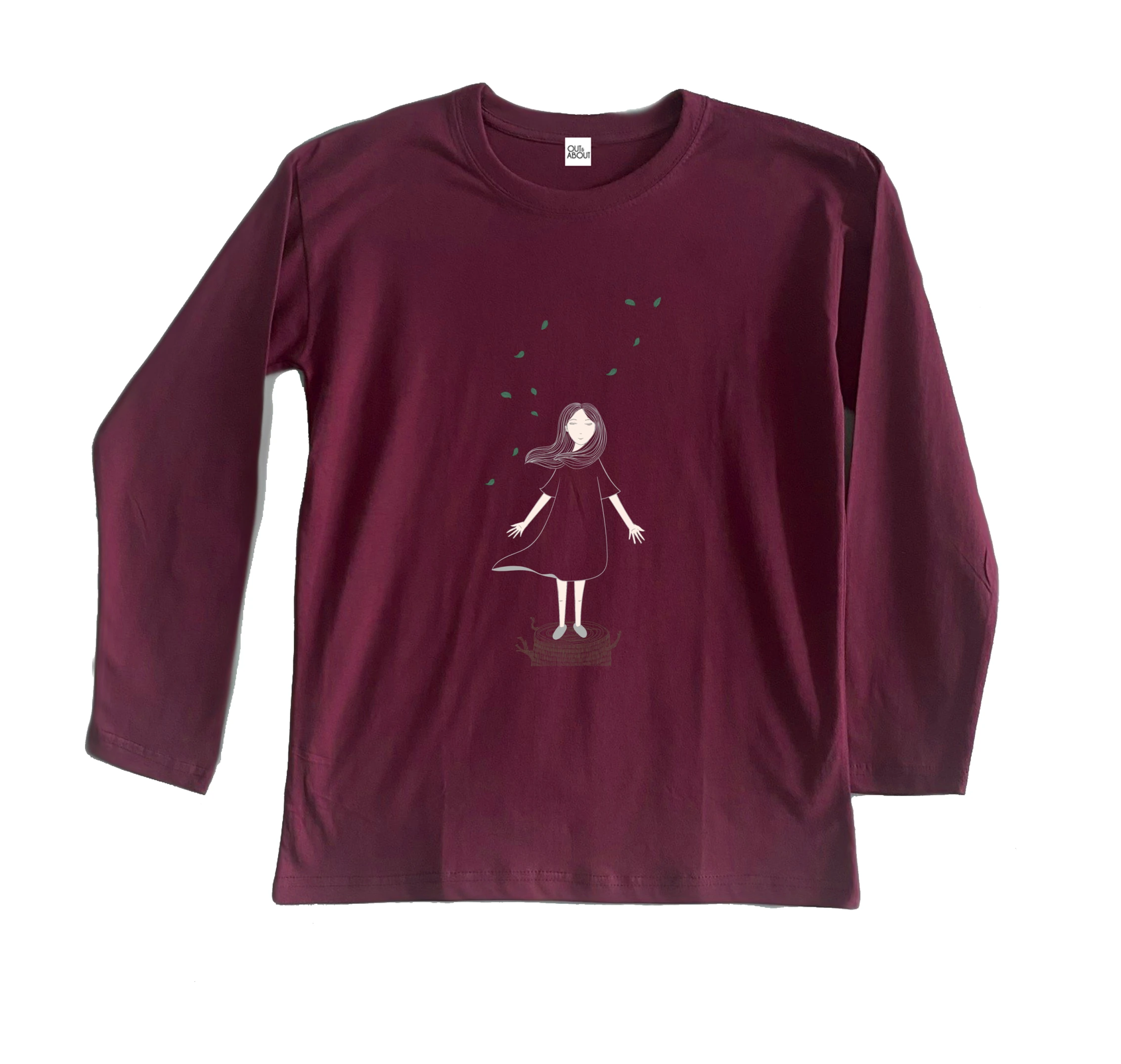 חולצה ארוכה ילדה ועץ חולצה ארוכה ילדה ועץ