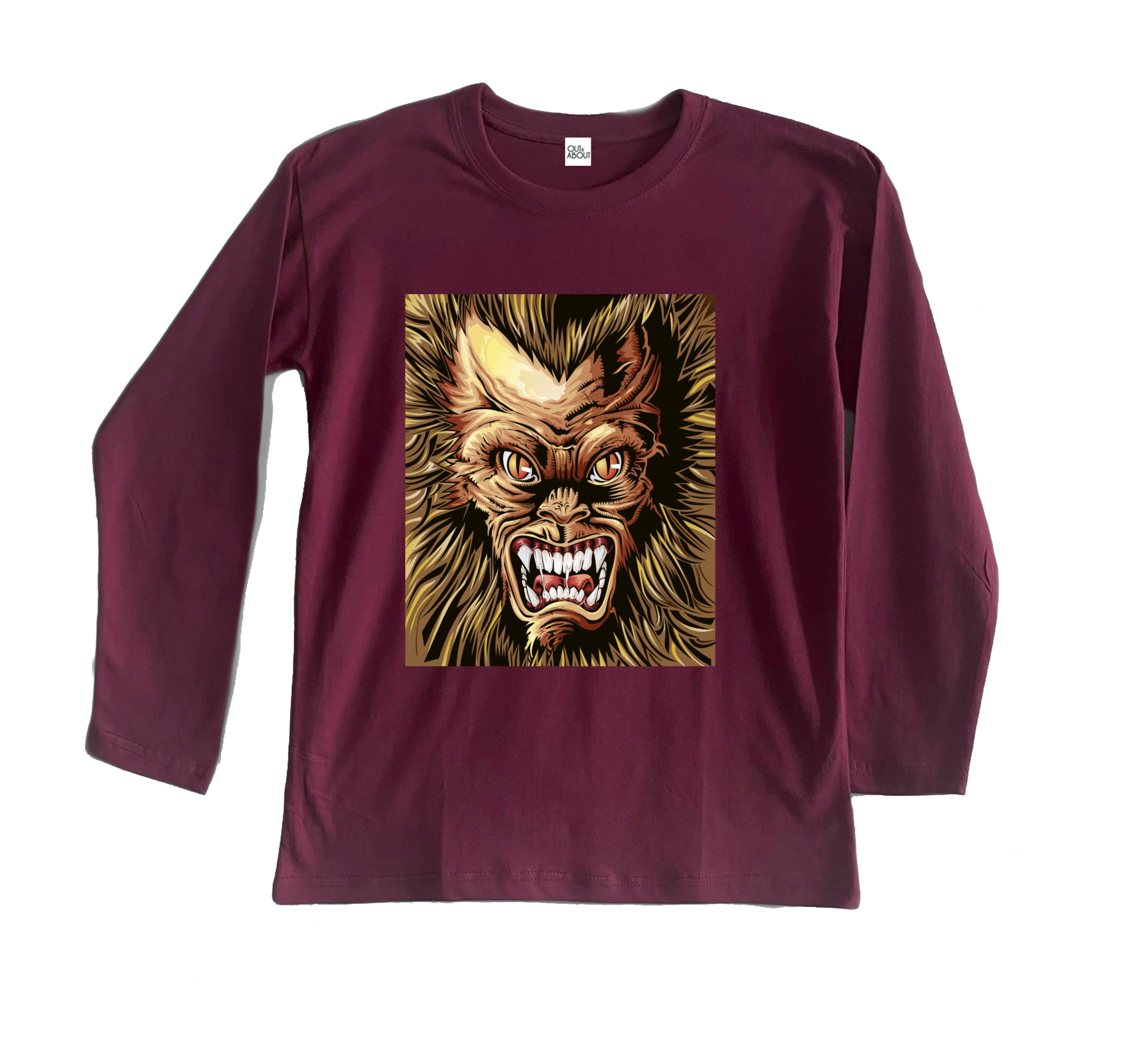 חולצה ארוכה מפלצת חולצה ארוכה מפלצת