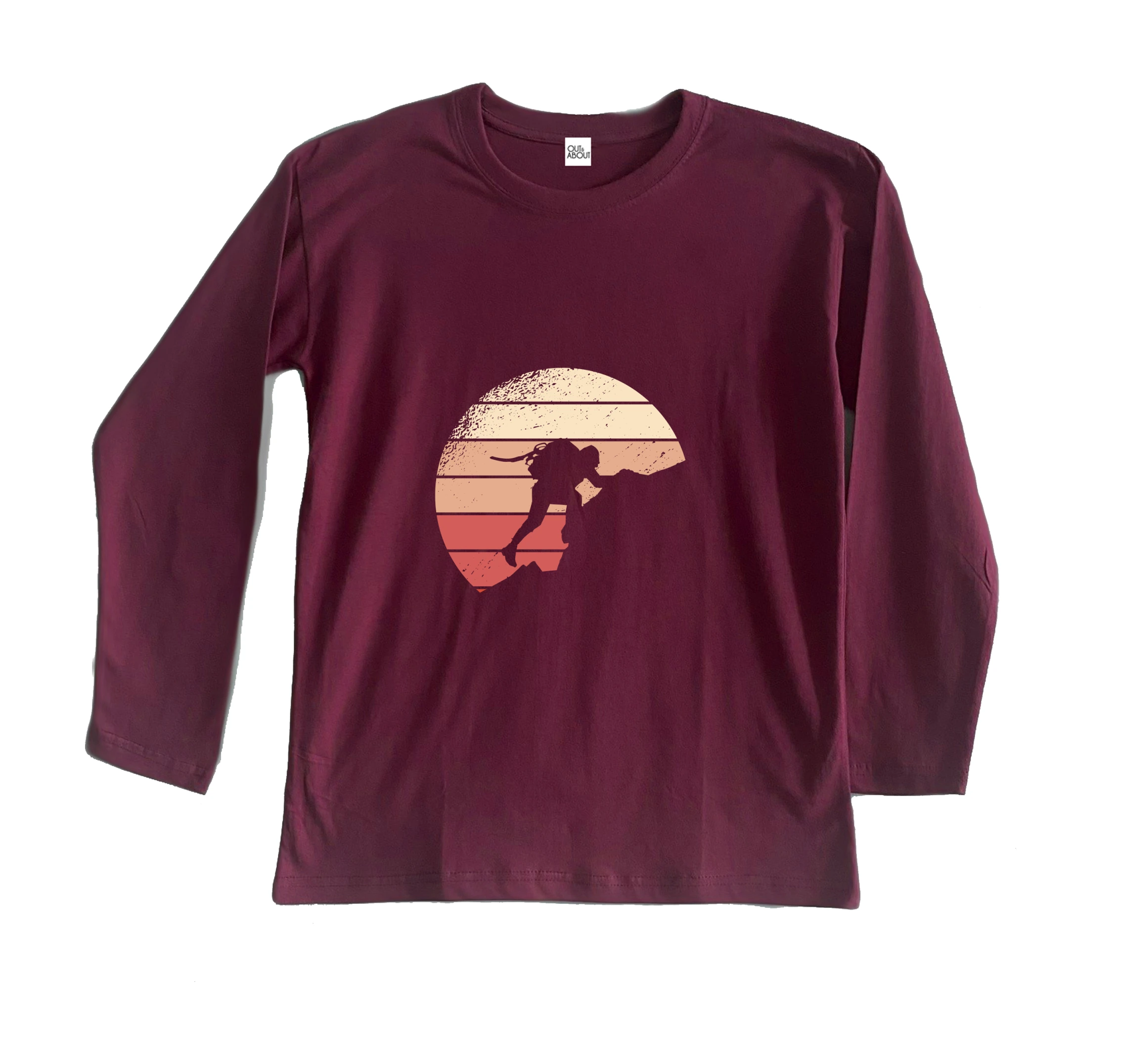 חולצה ארוכה טיפוס על אבנים חולצה ארוכה טיפוס על אבנים