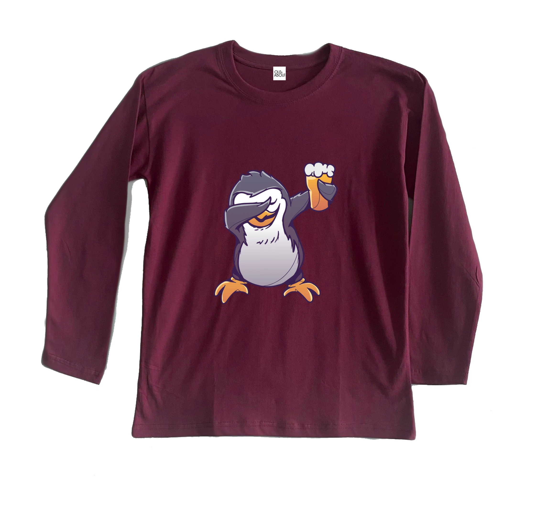 חולצה ארוכה פינגווין דאב עם בירה חולצה ארוכה פינגווין דאב עם בירה