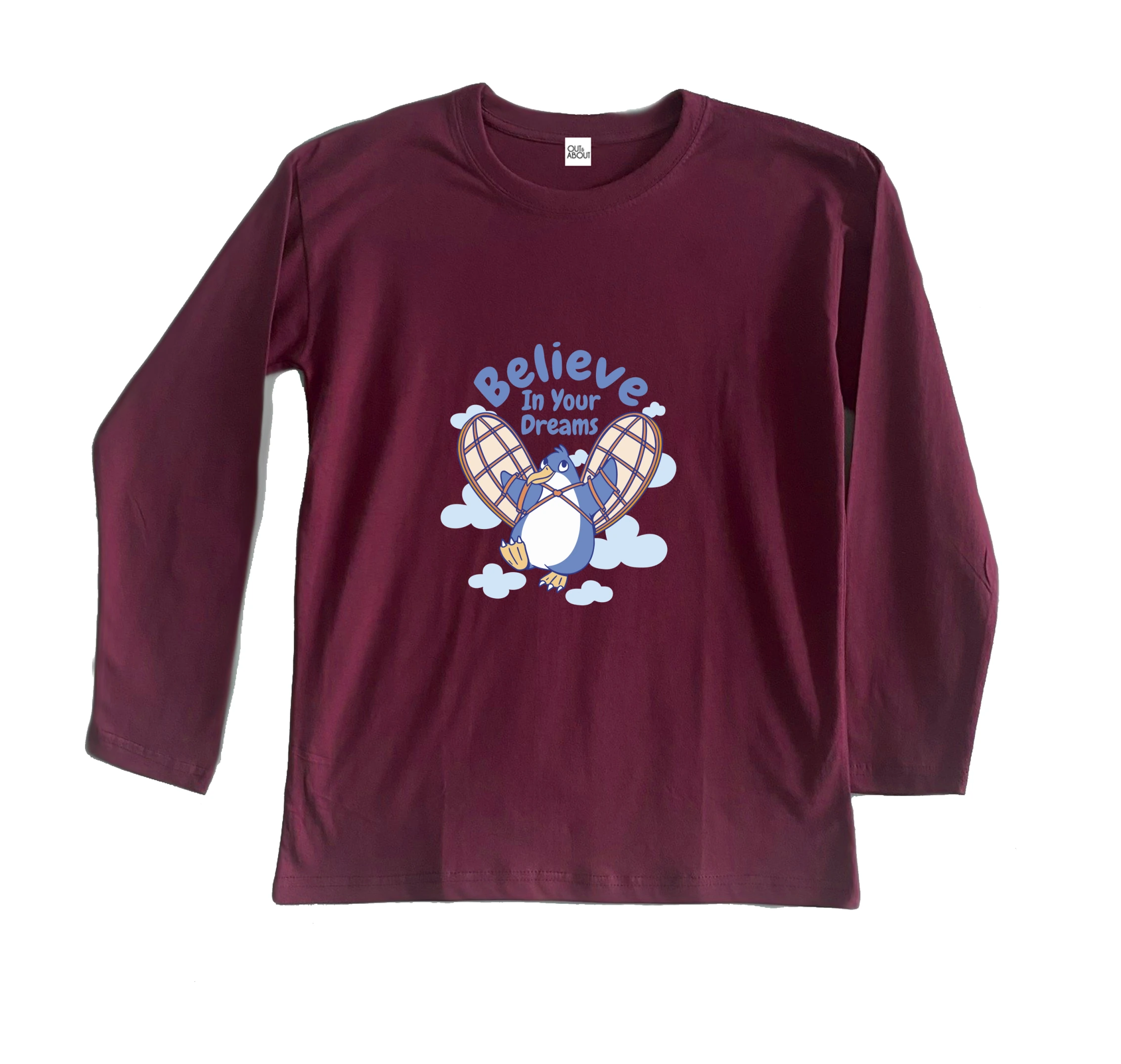 חולצה ארוכה פינגווין מאמין בחלומות חולצה ארוכה פינגווין מאמין בחלומות