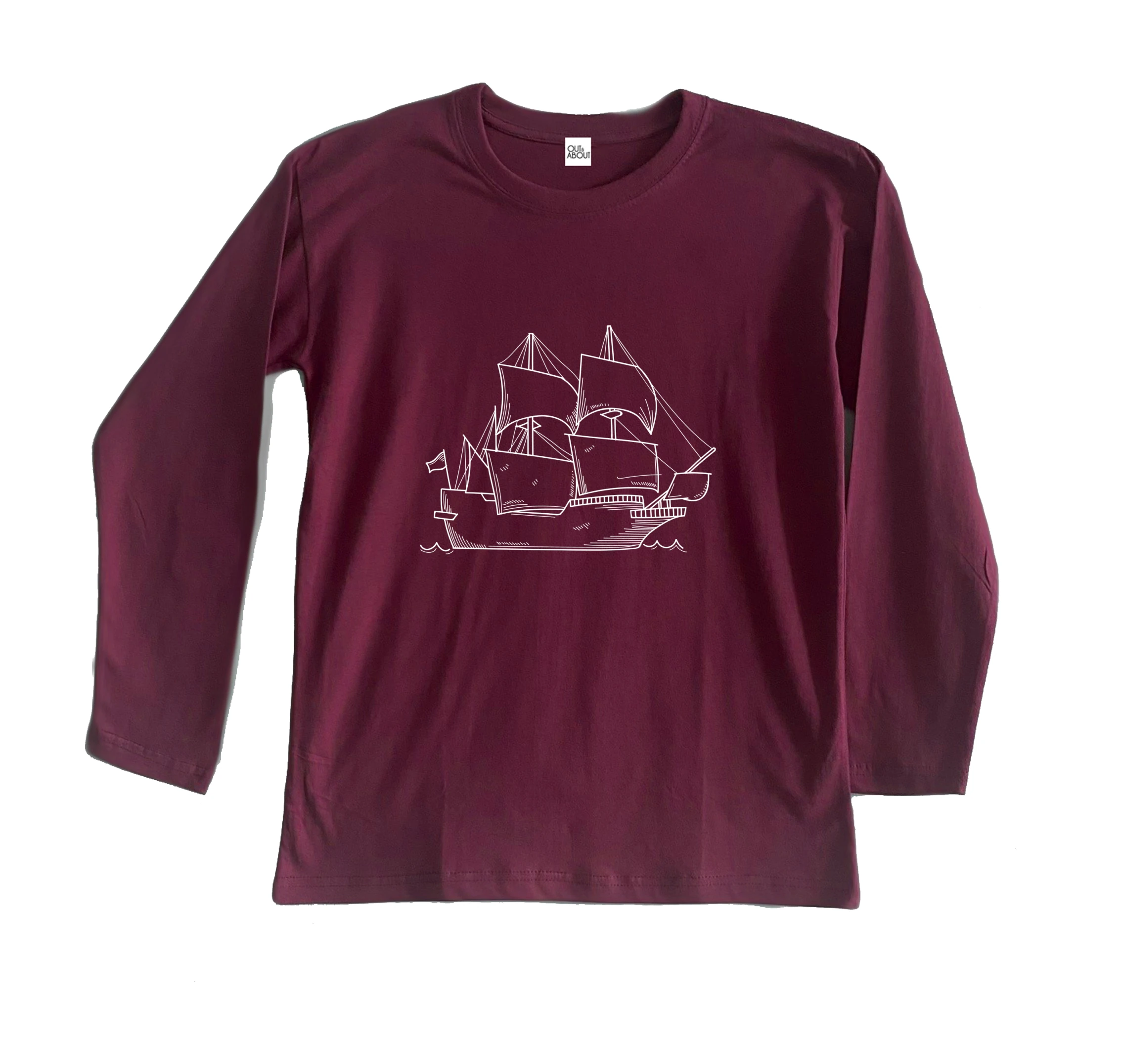 חולצה ארוכה ספינת פיראטים חולצה ארוכה ספינת פיראטים