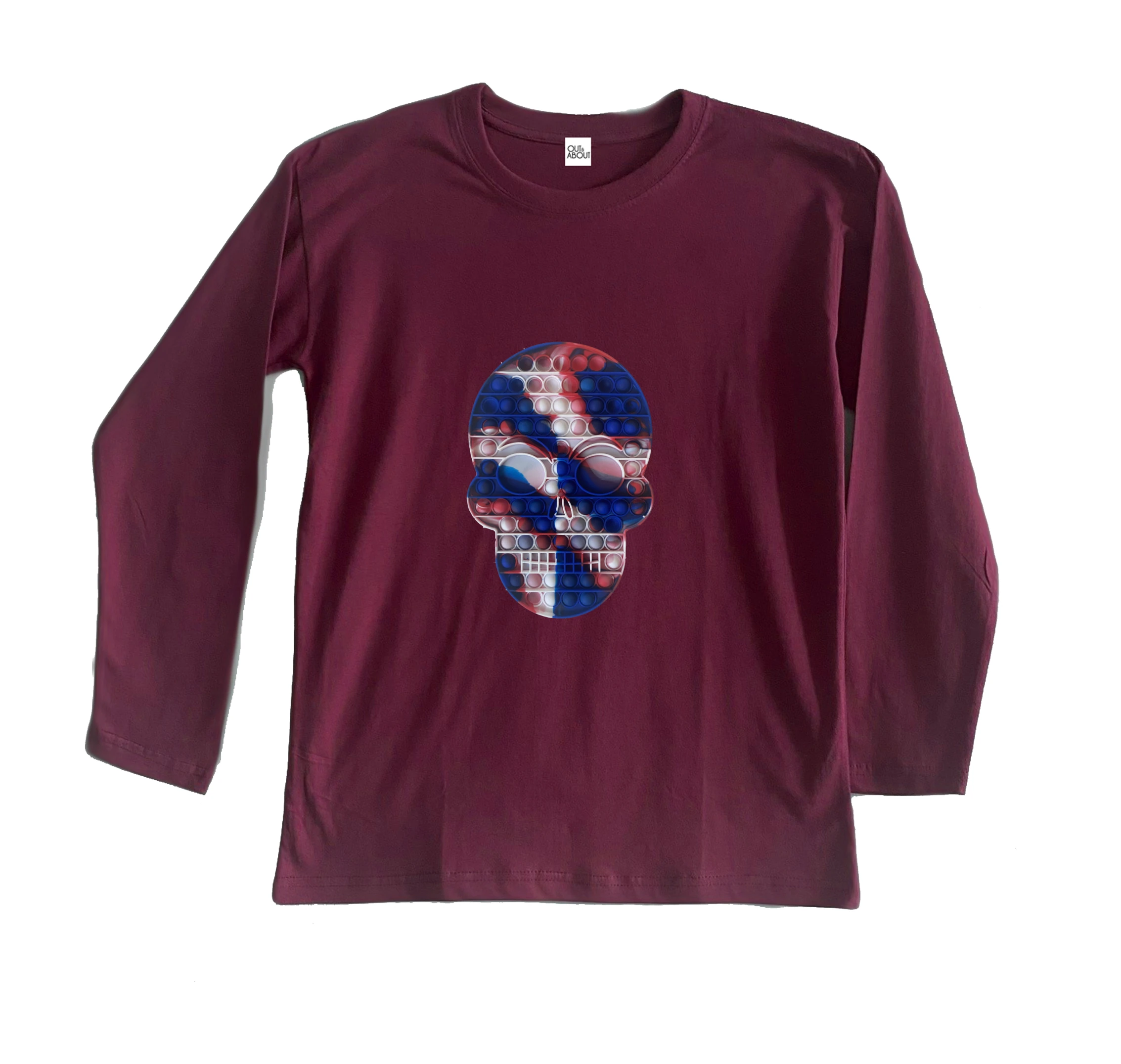 חולצה ארוכה פופיט גולגולת חולצה ארוכה פופיט גולגולת