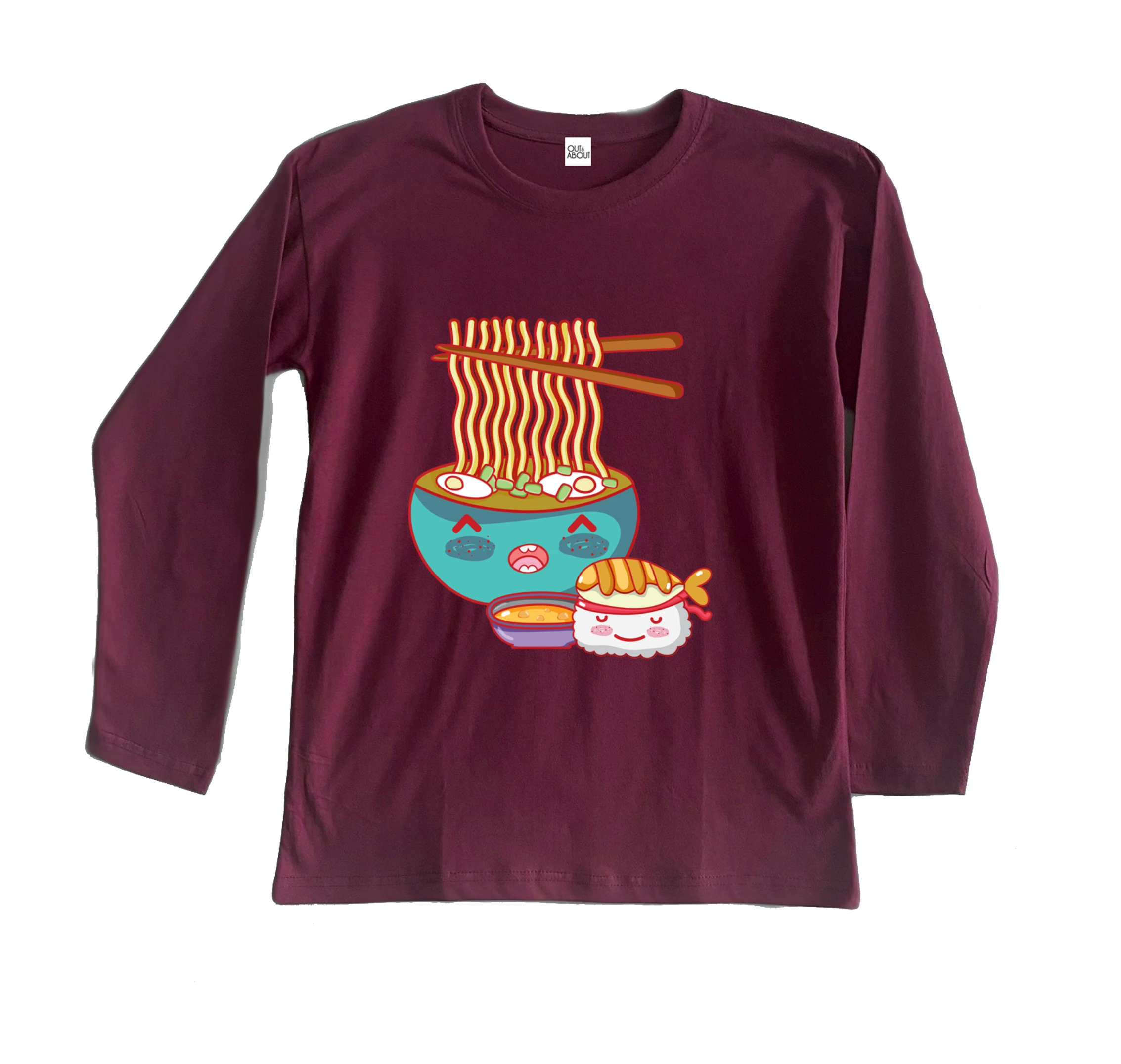 חולצה ארוכה ארוחת ראמן חולצה ארוכה ארוחת ראמן