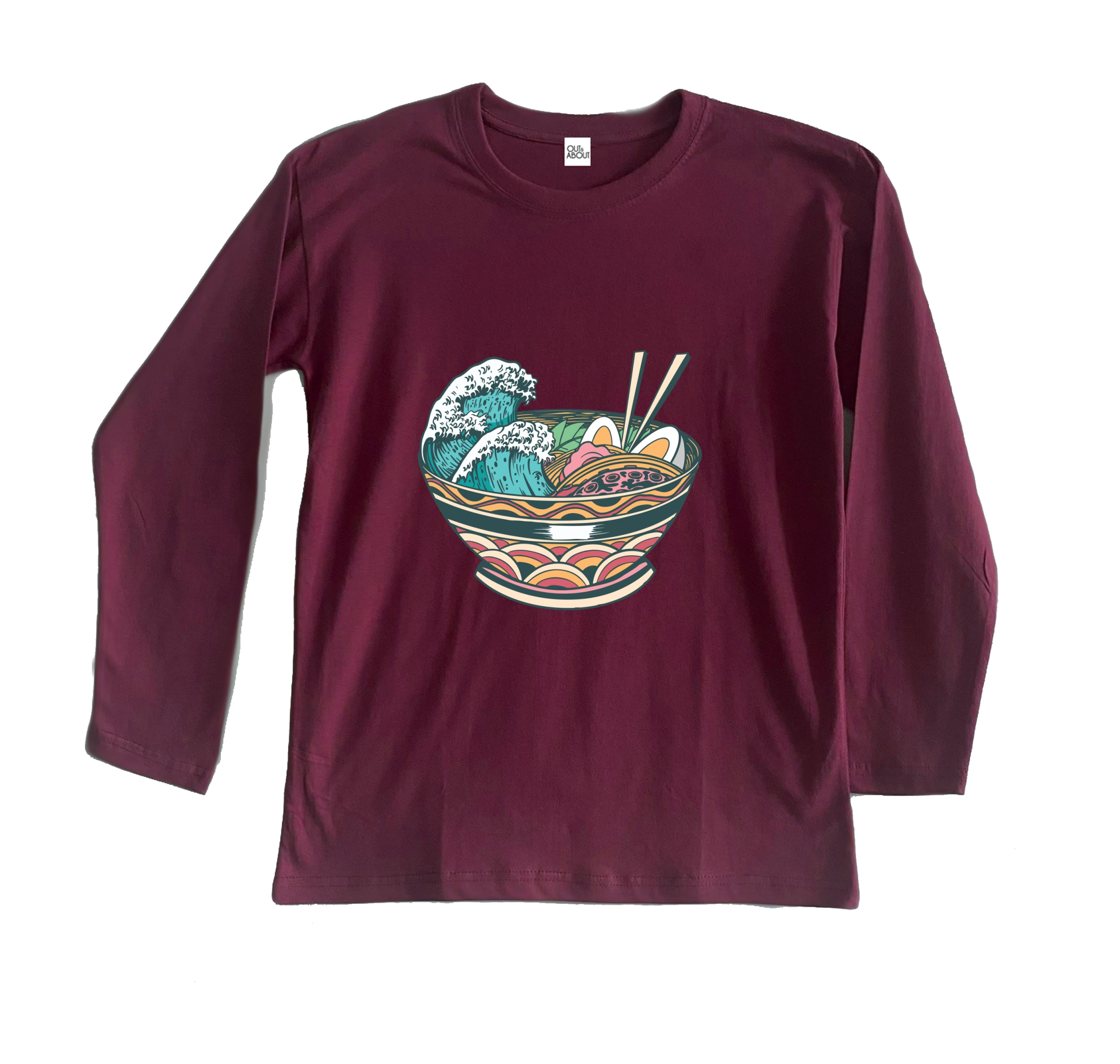 חולצה ארוכה ראמן גלים