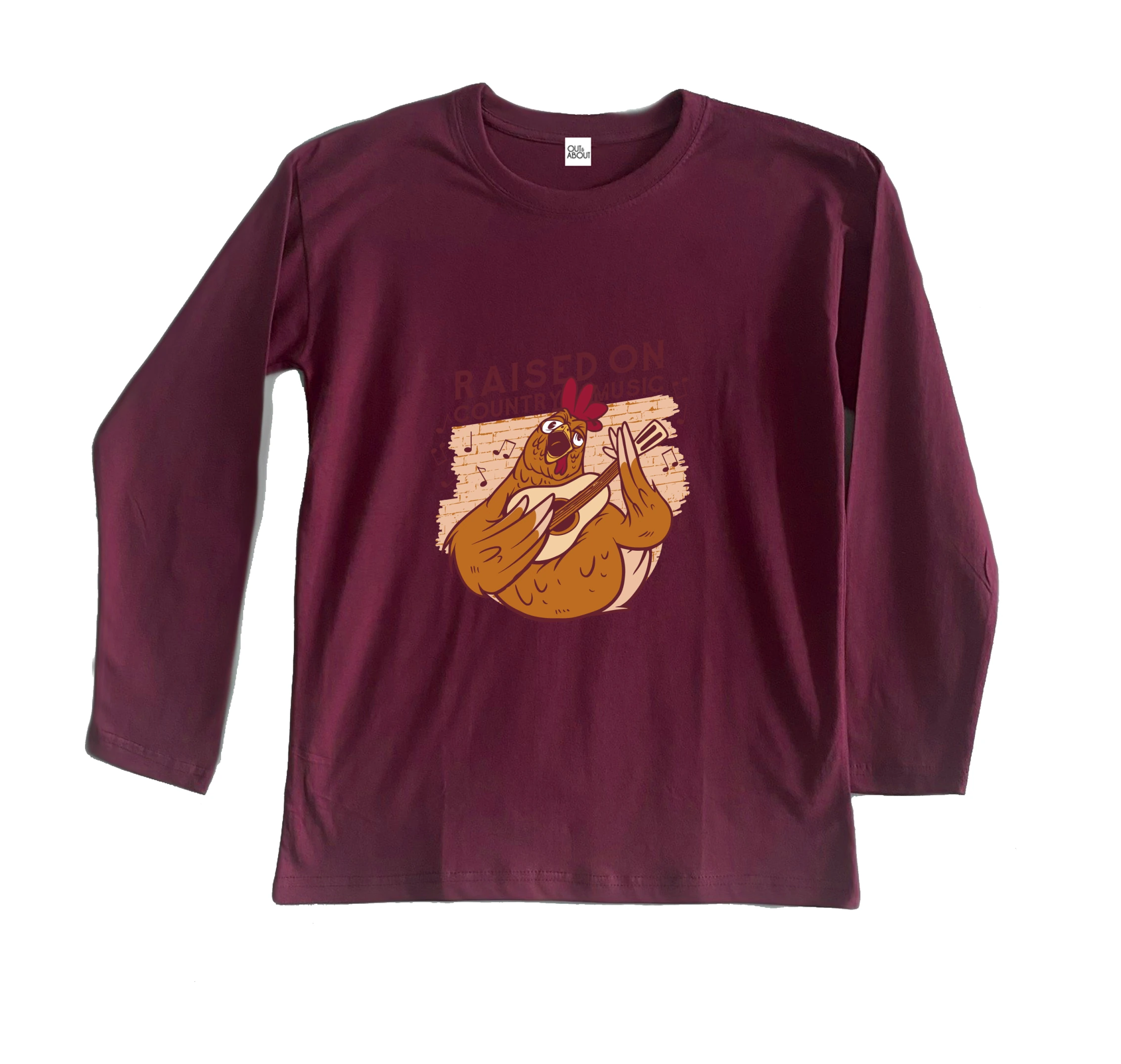 חולצה ארוכה גדל על מוזיקת קאנטרי