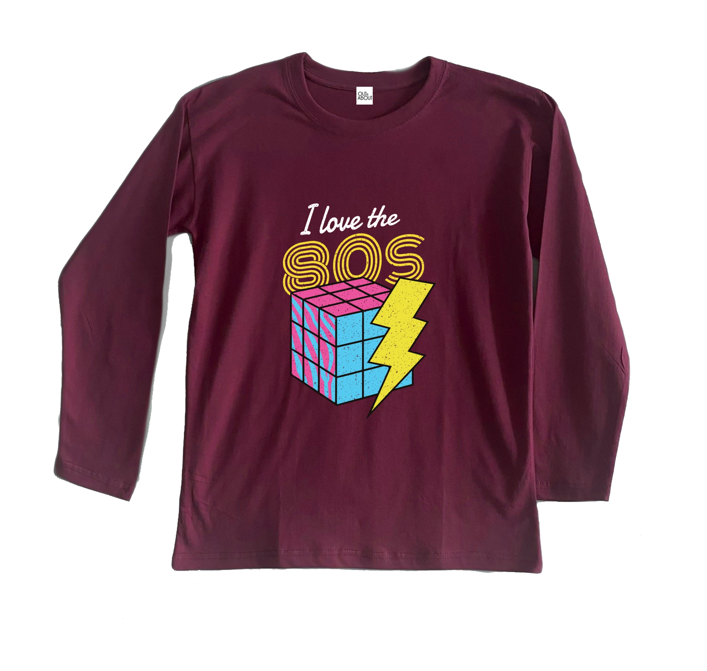 חולצה ארוכה קובייה הונגרית שנות השמונים חולצה ארוכה קובייה הונגרית שנות השמונים