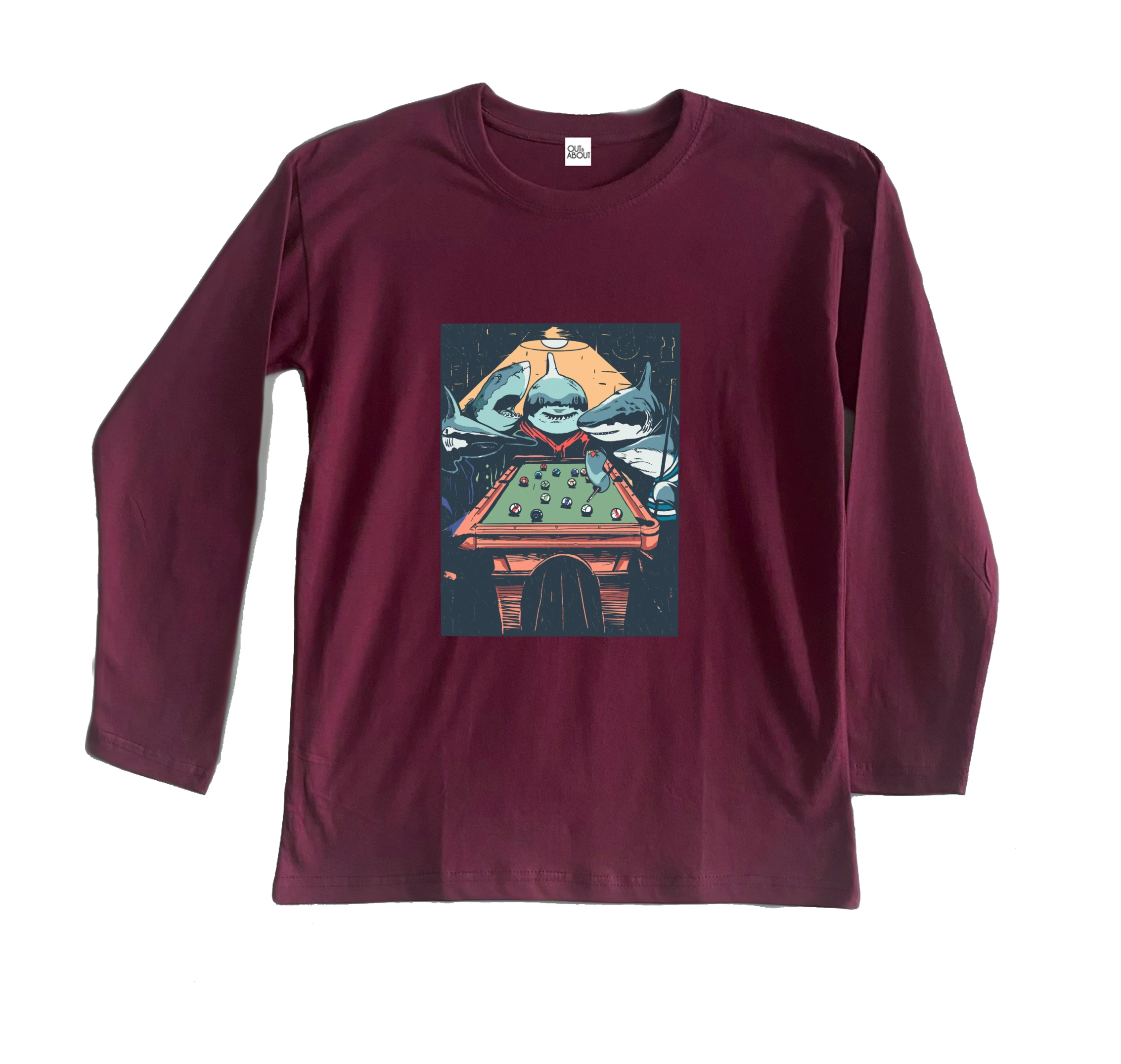 חולצה ארוכה כרישים משחקים פול חולצה ארוכה כרישים משחקים פול