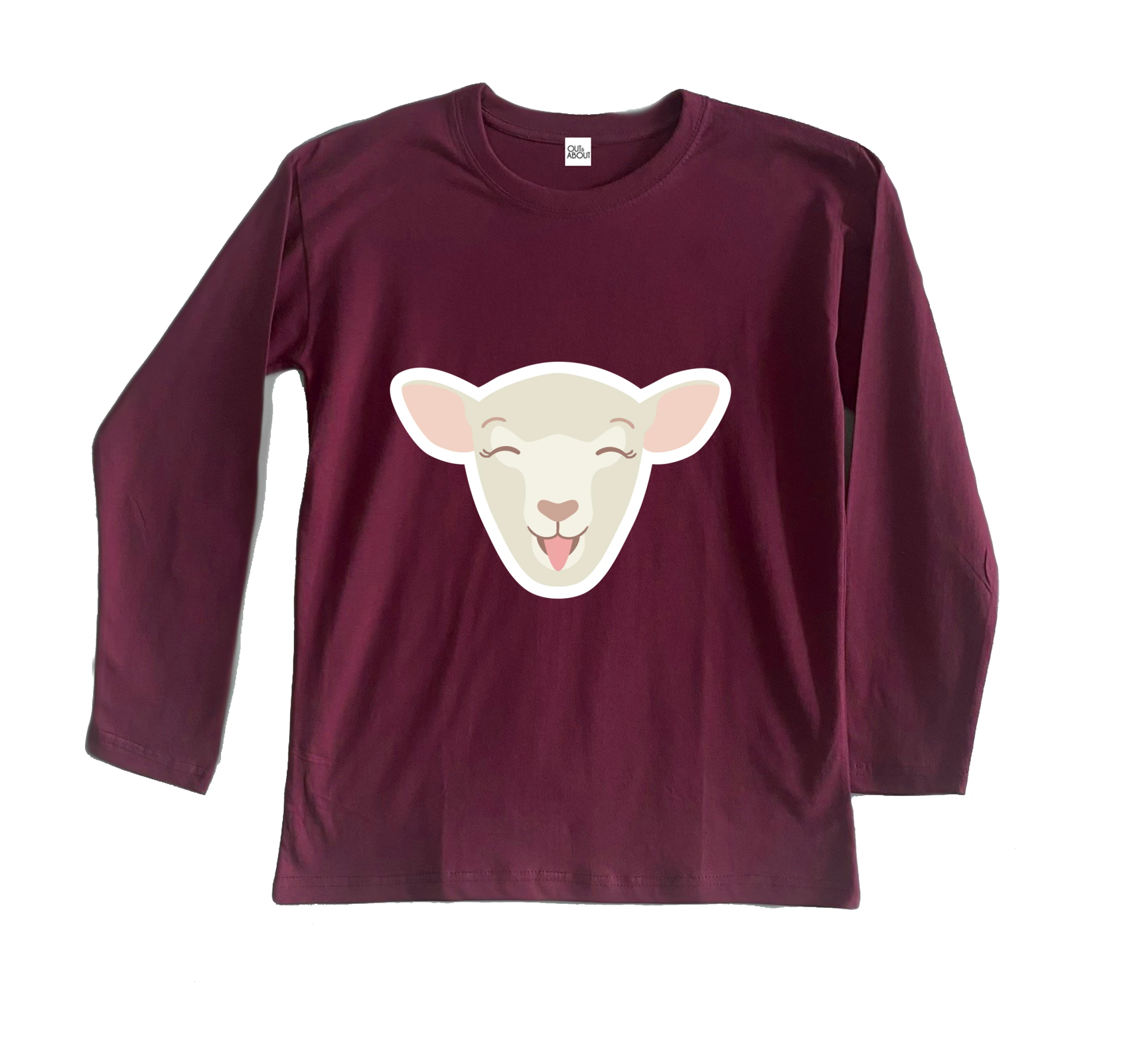 חולצה ארוכה כבשה שמחה חולצה ארוכה כבשה שמחה