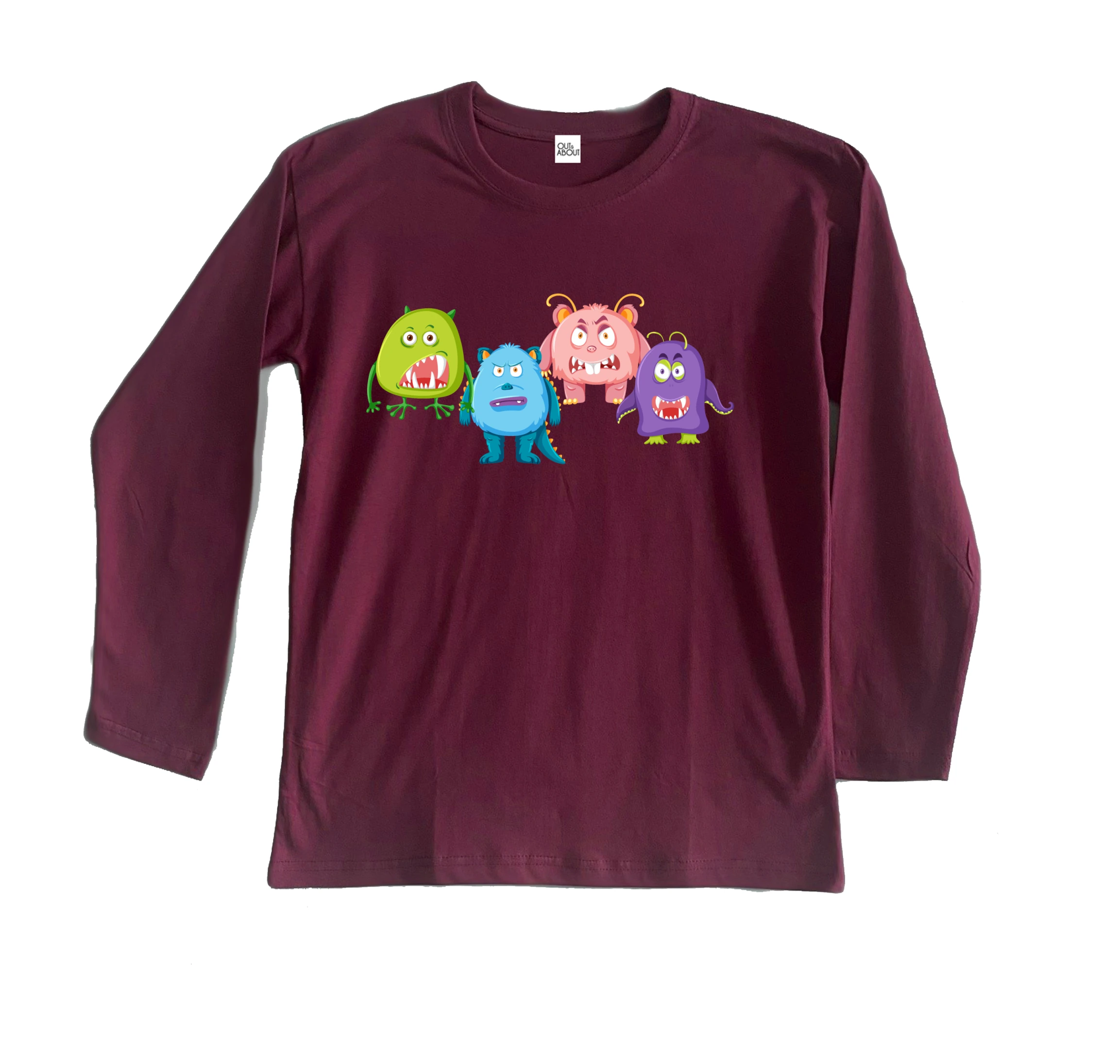 חולצה ארוכה שכונת מפלצות חולצה ארוכה שכונת מפלצות