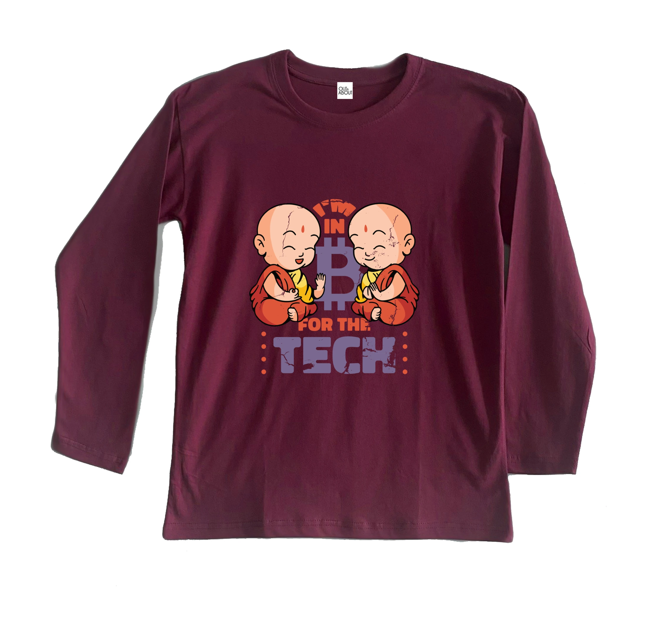 חולצה ארוכה Bitcoin for the tech חולצה ארוכה Bitcoin for the tech