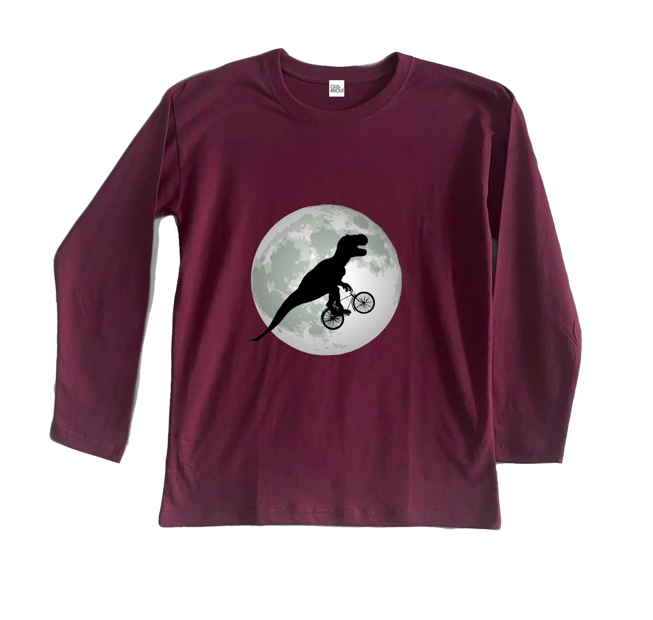 חולצה ארוכה טי רקס בירח חולצה ארוכה טי רקס בירח