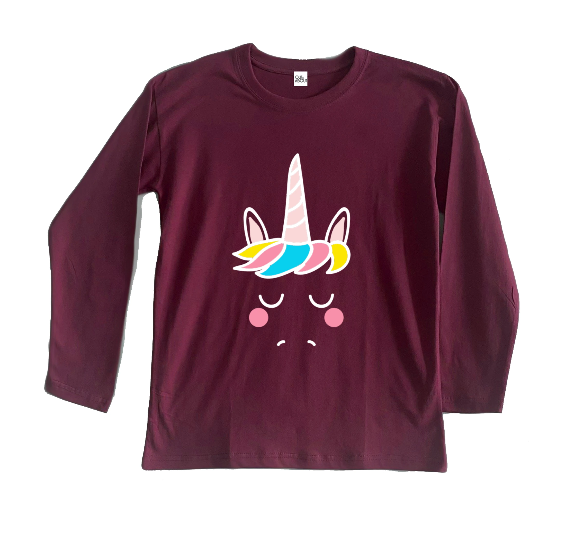 חולצה ארוכה ראש חד קרן