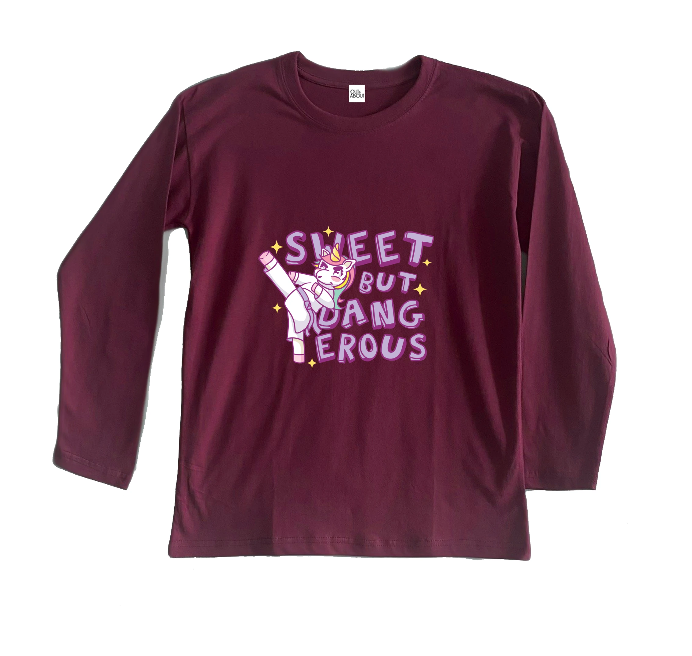 חולצה ארוכה חד קרן מסוכן חולצה ארוכה חד קרן מסוכן