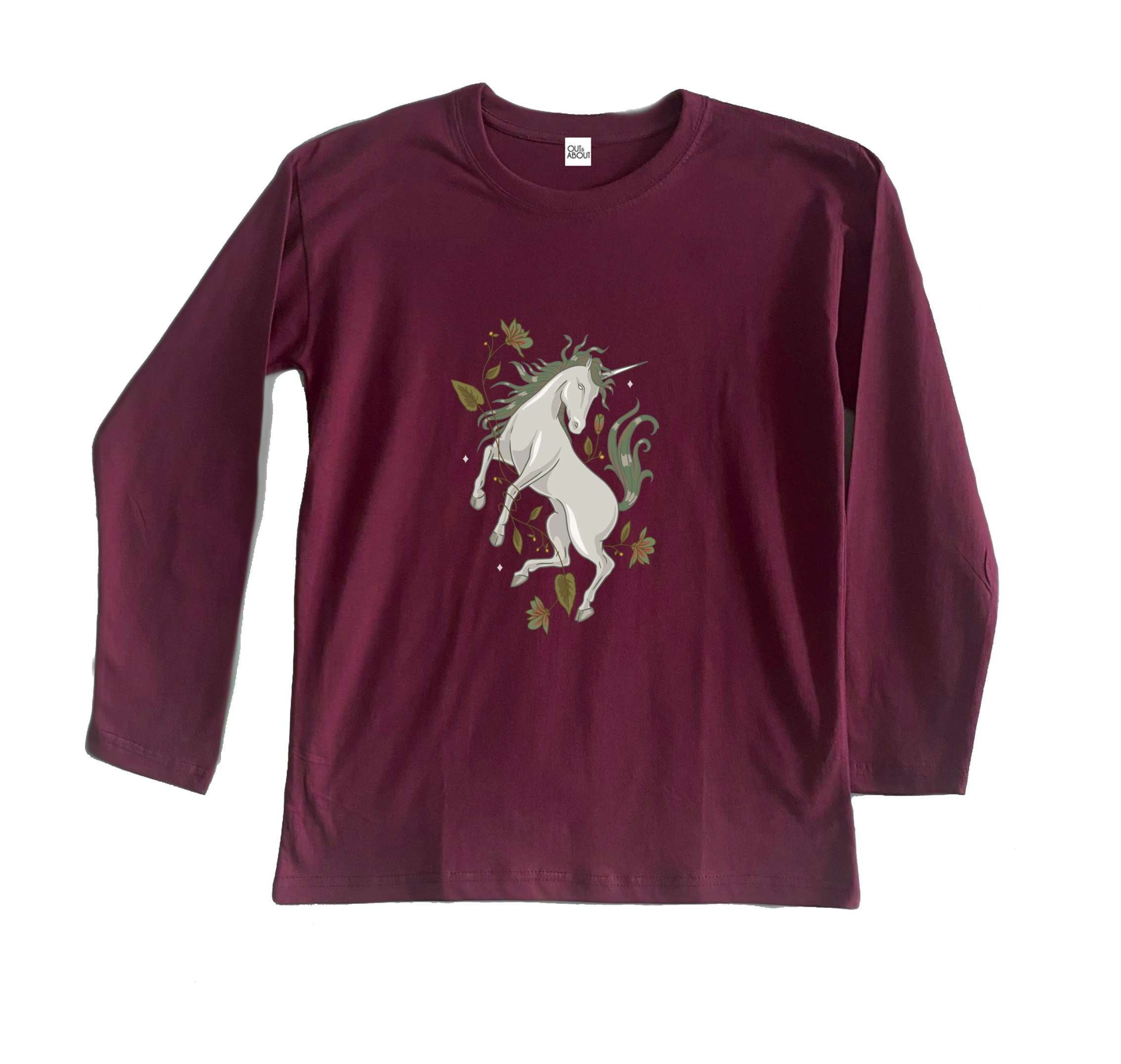 חולצה ארוכה חד קרן ריאליסטי חולצה ארוכה חד קרן ריאליסטי