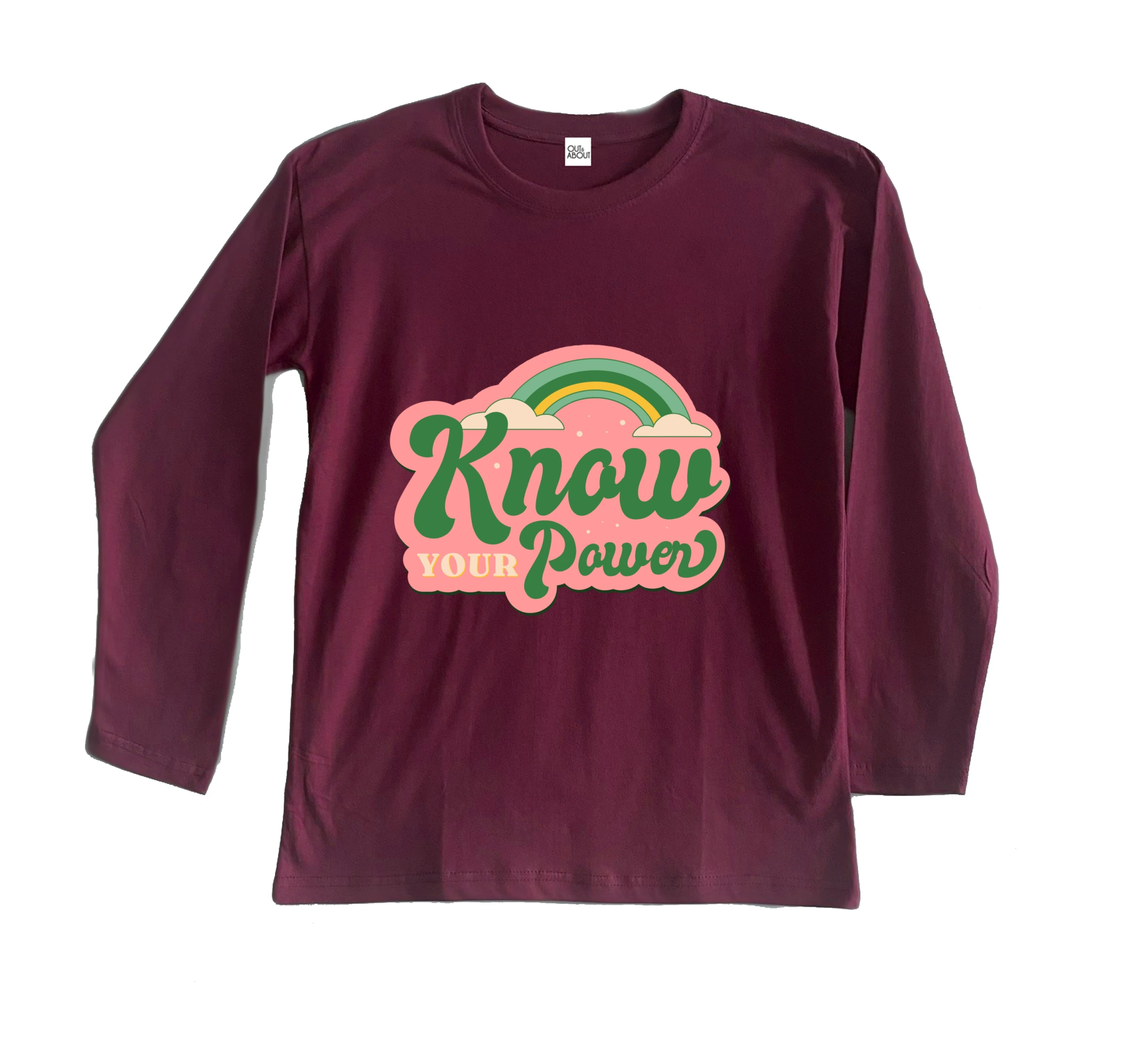 חולצה ארוכה know your power חולצה ארוכה know your power