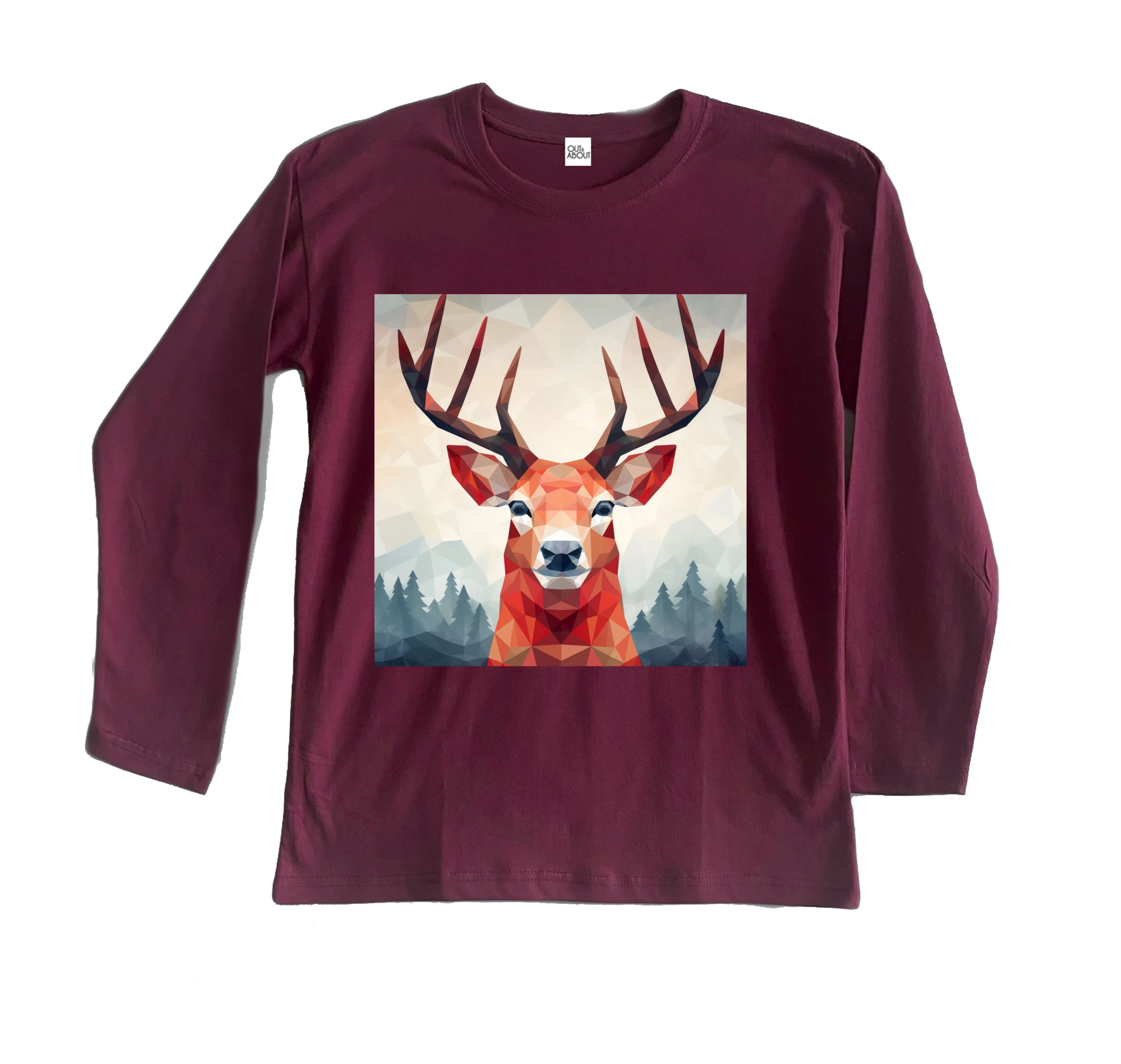 חולצה ארוכה Triangulated deer 4 חולצה ארוכה Triangulated deer 4