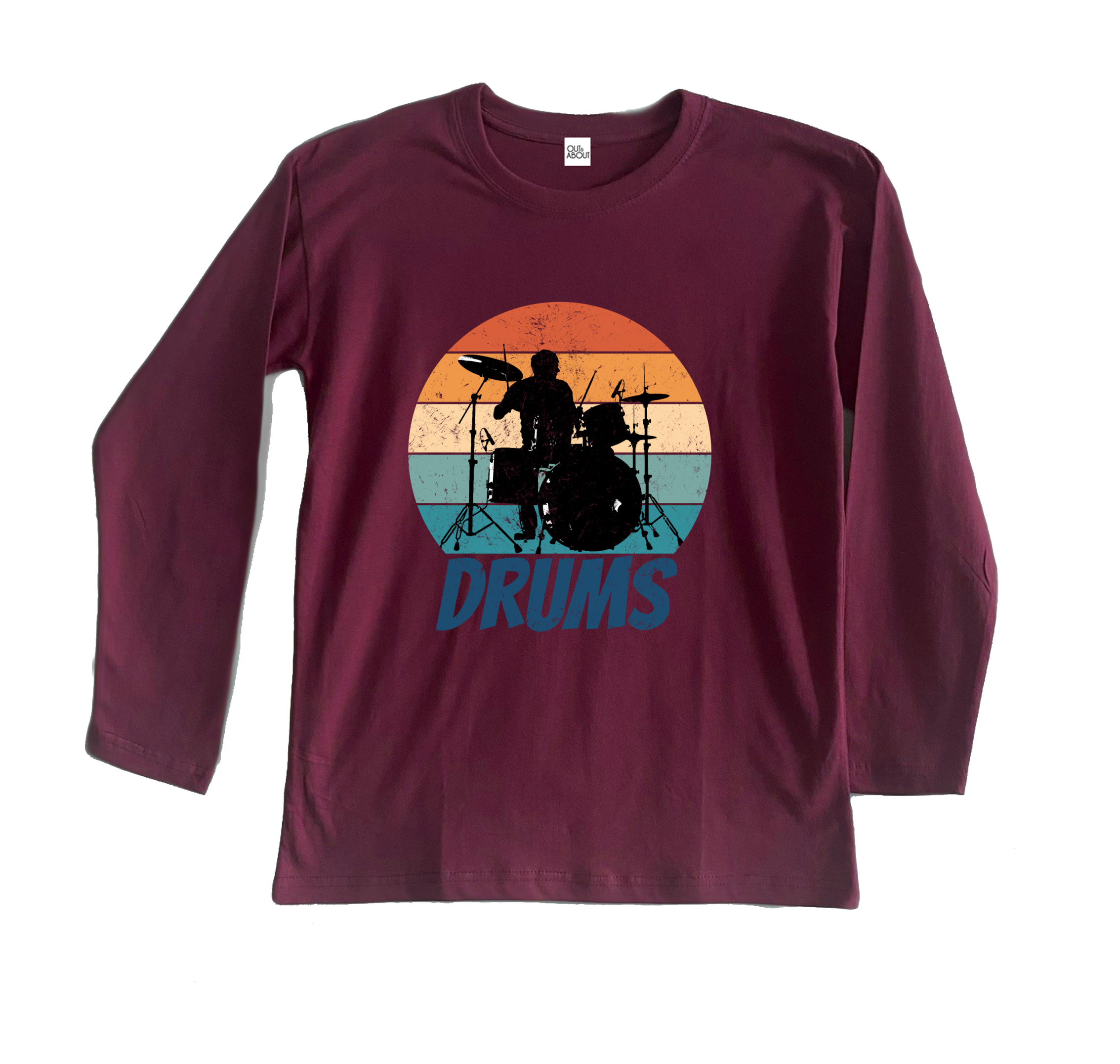 חולצה ארוכה תופים בשקיעה חולצה ארוכה תופים בשקיעה