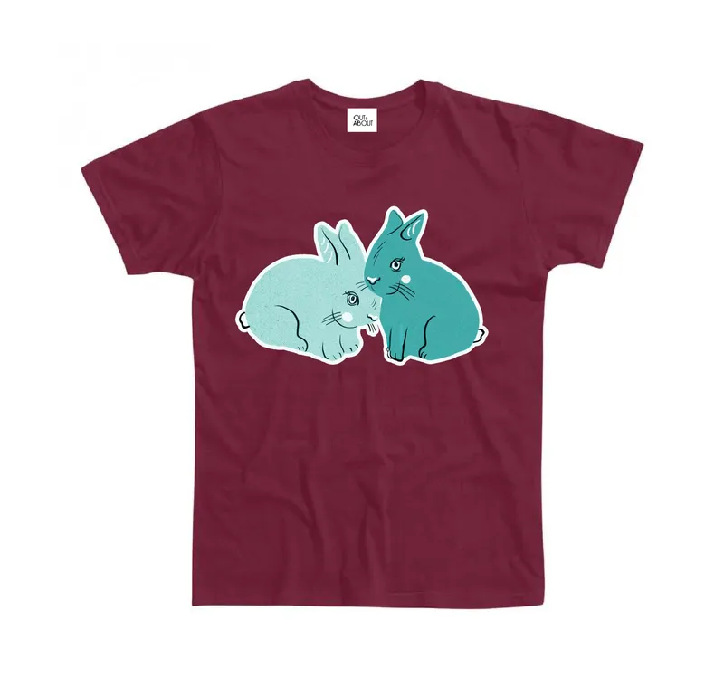 Basic tee bunnies green