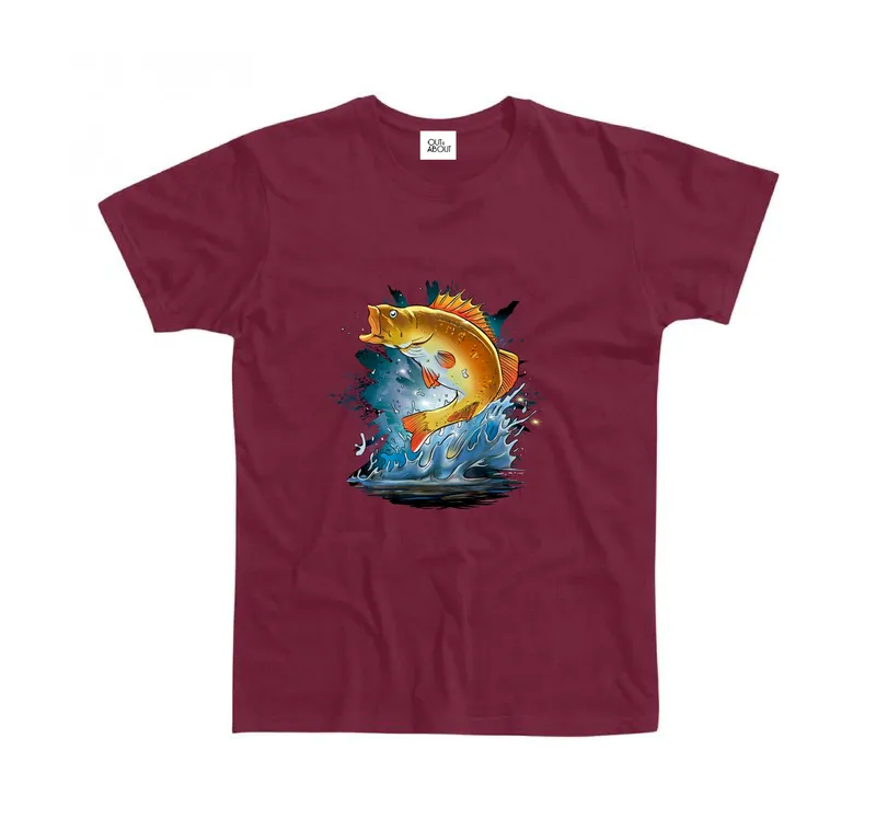 Basic T-shirt jumping goldfish