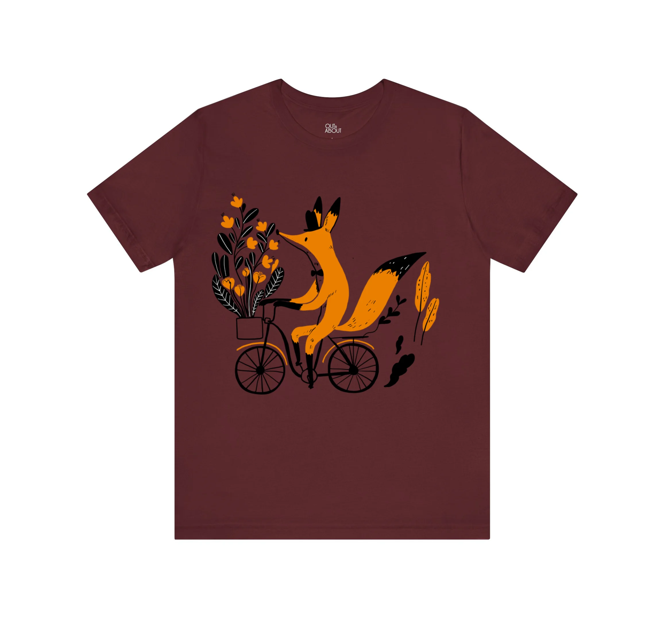 בייסיק טי שועל על אופניים