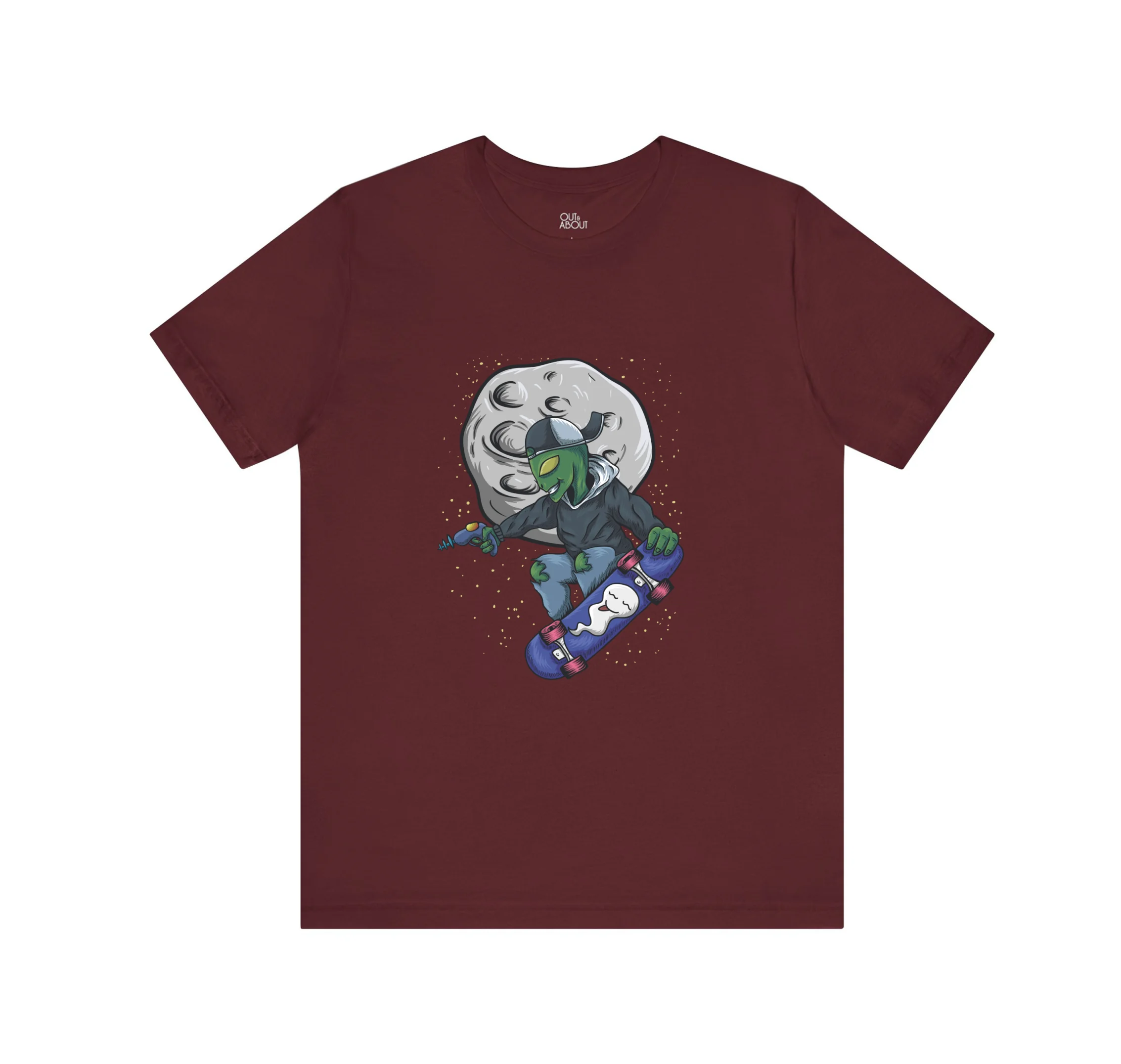 חולצה חייזר גולש בחלל חולצה חייזר גולש בחלל