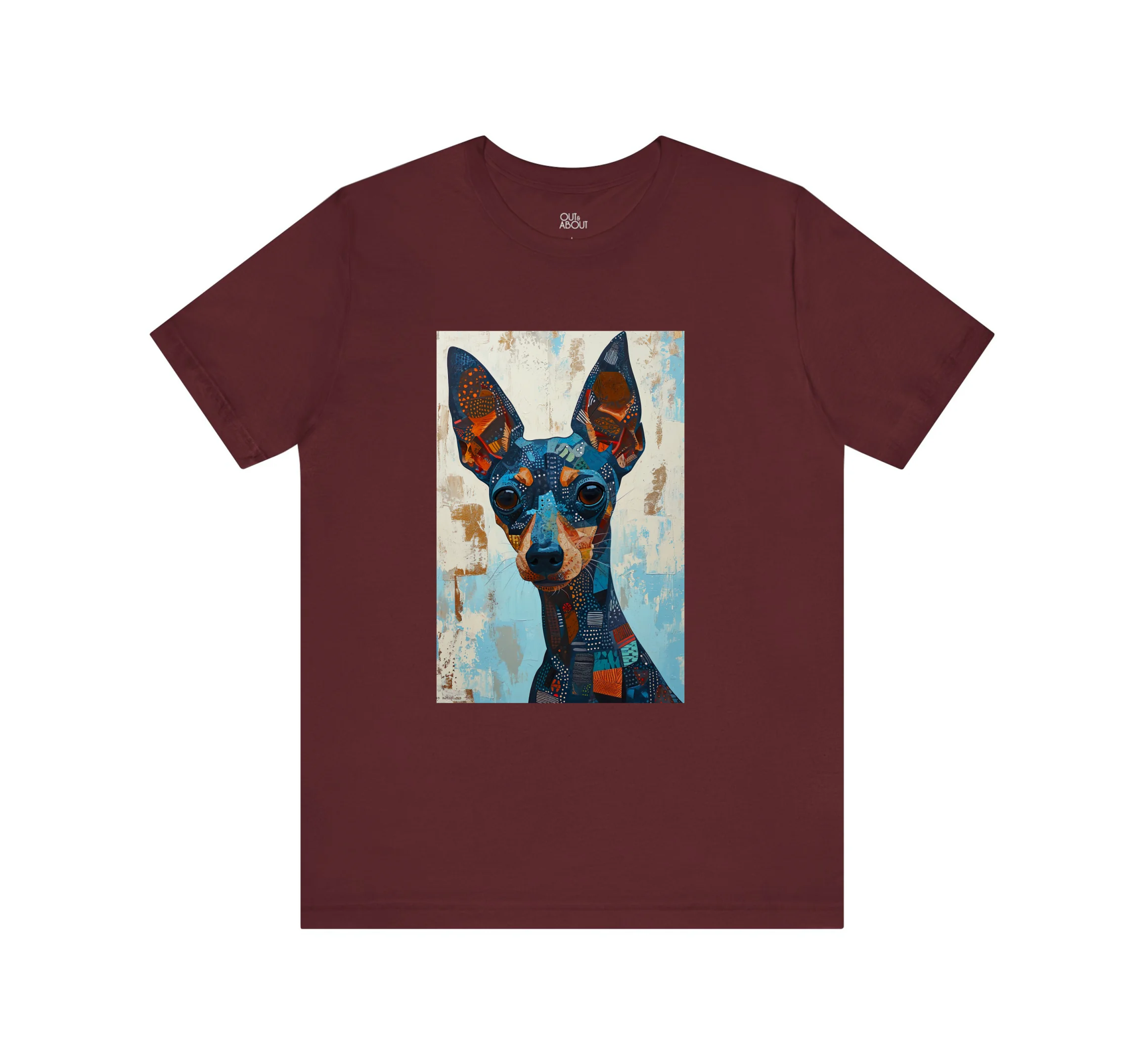 בייסיק טי dog painting