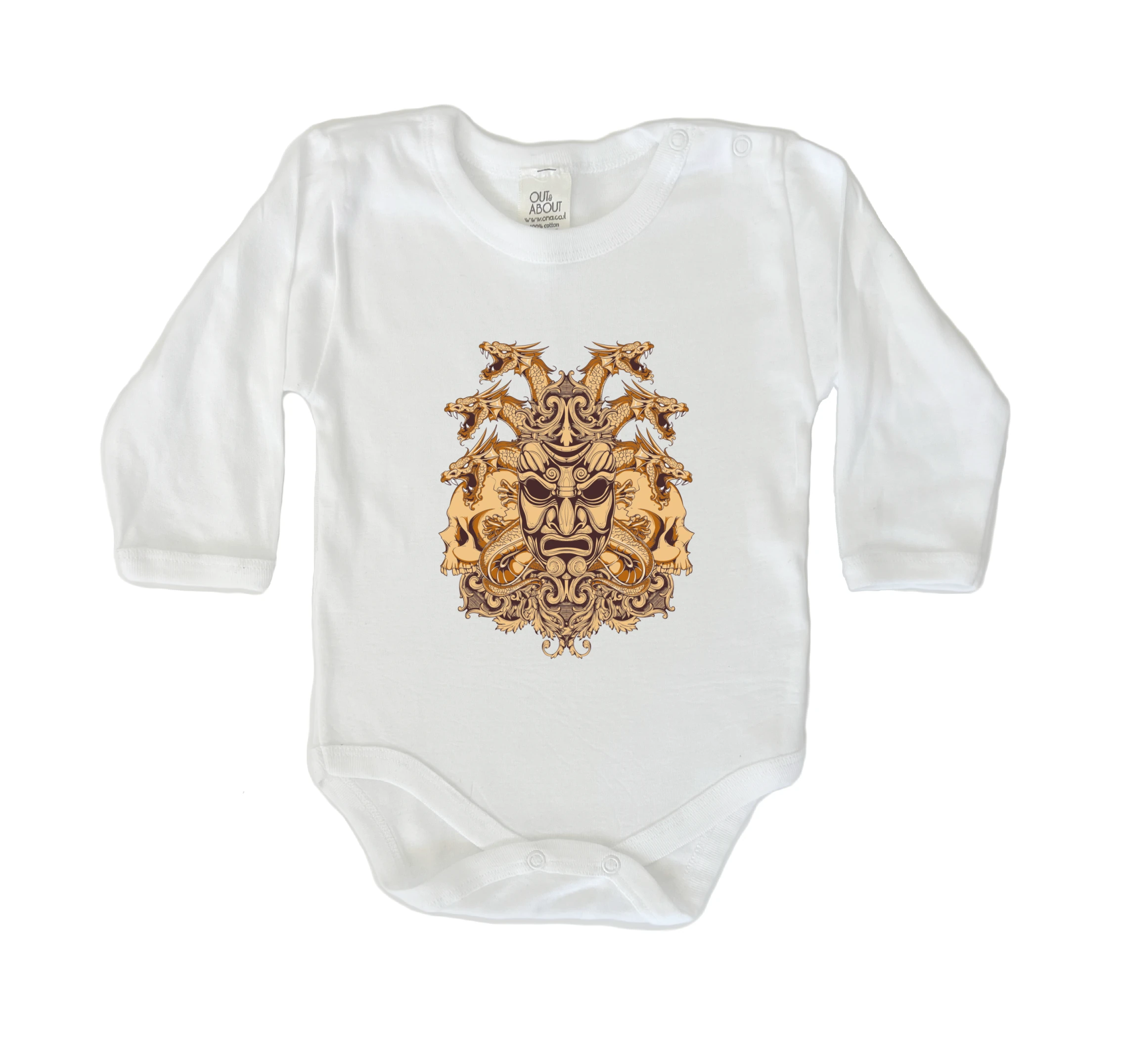 בגד גוף שלדים ודרקונים בגד גוף שלדים ודרקונים