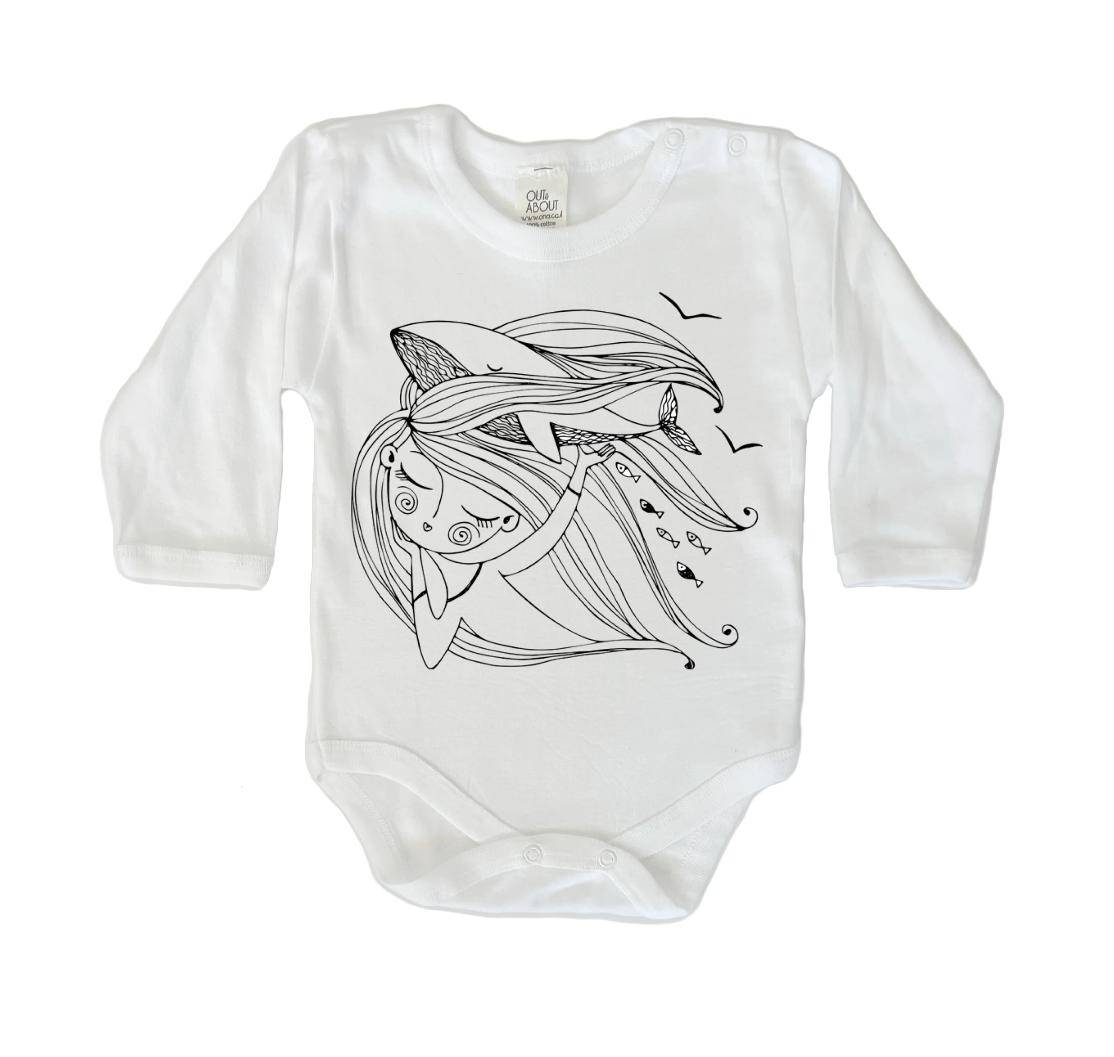 בגד גוף ילדת ים בגד גוף ילדת ים